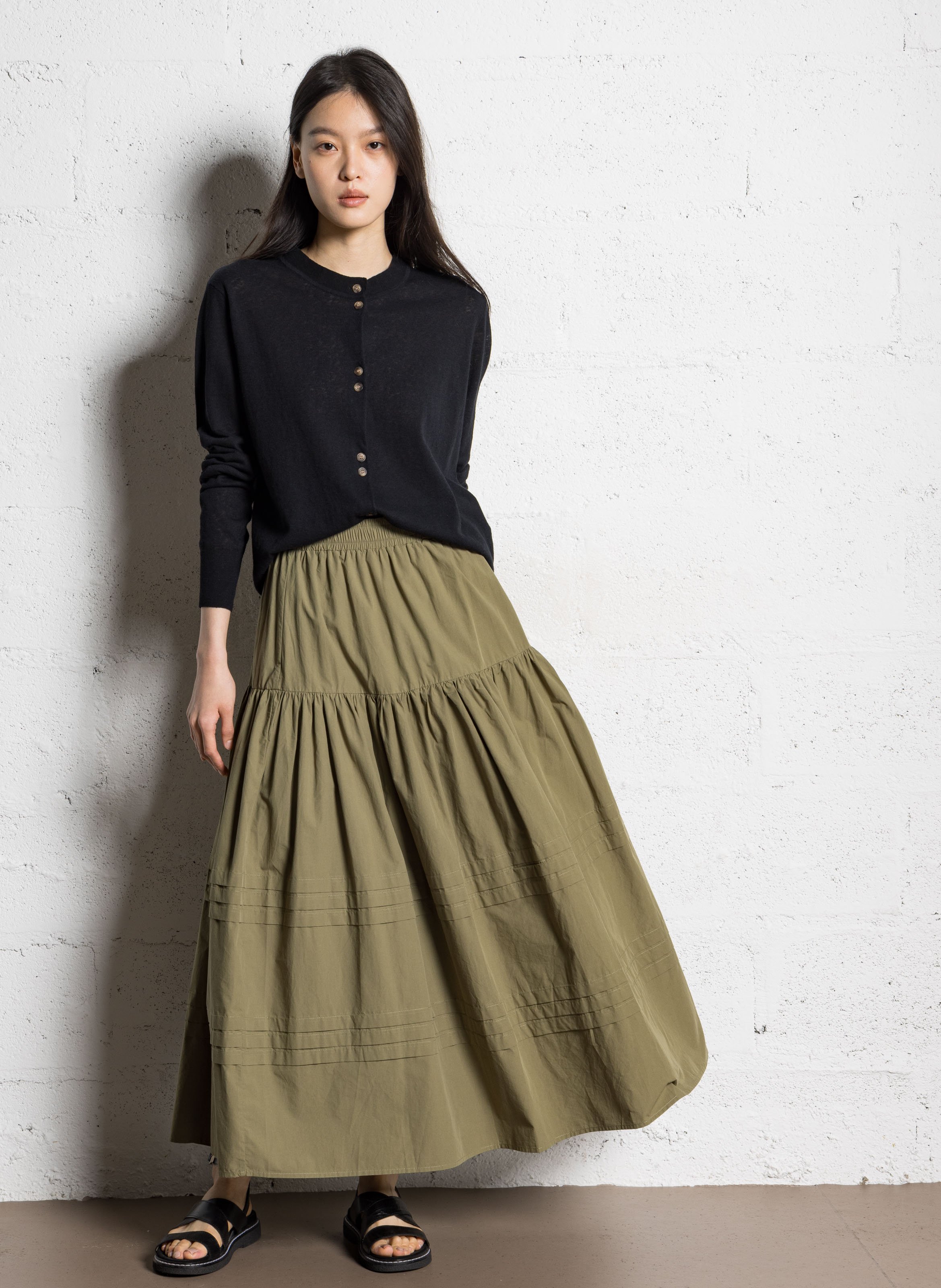 Rechte Mao-kraag vest JC SOPHIE Zwart