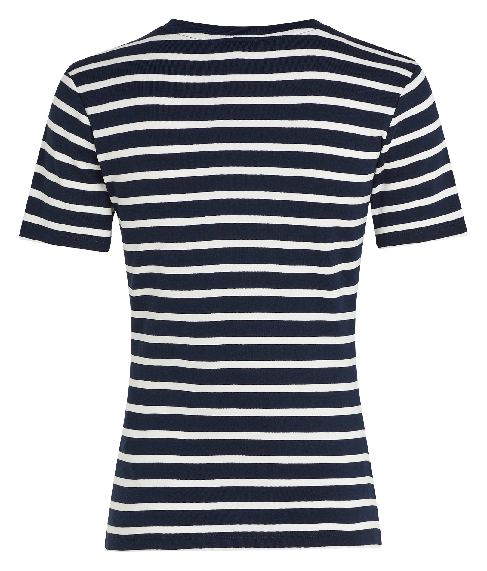 Fitted cotton striped T-shirt TOMMY HILFIGER Blue