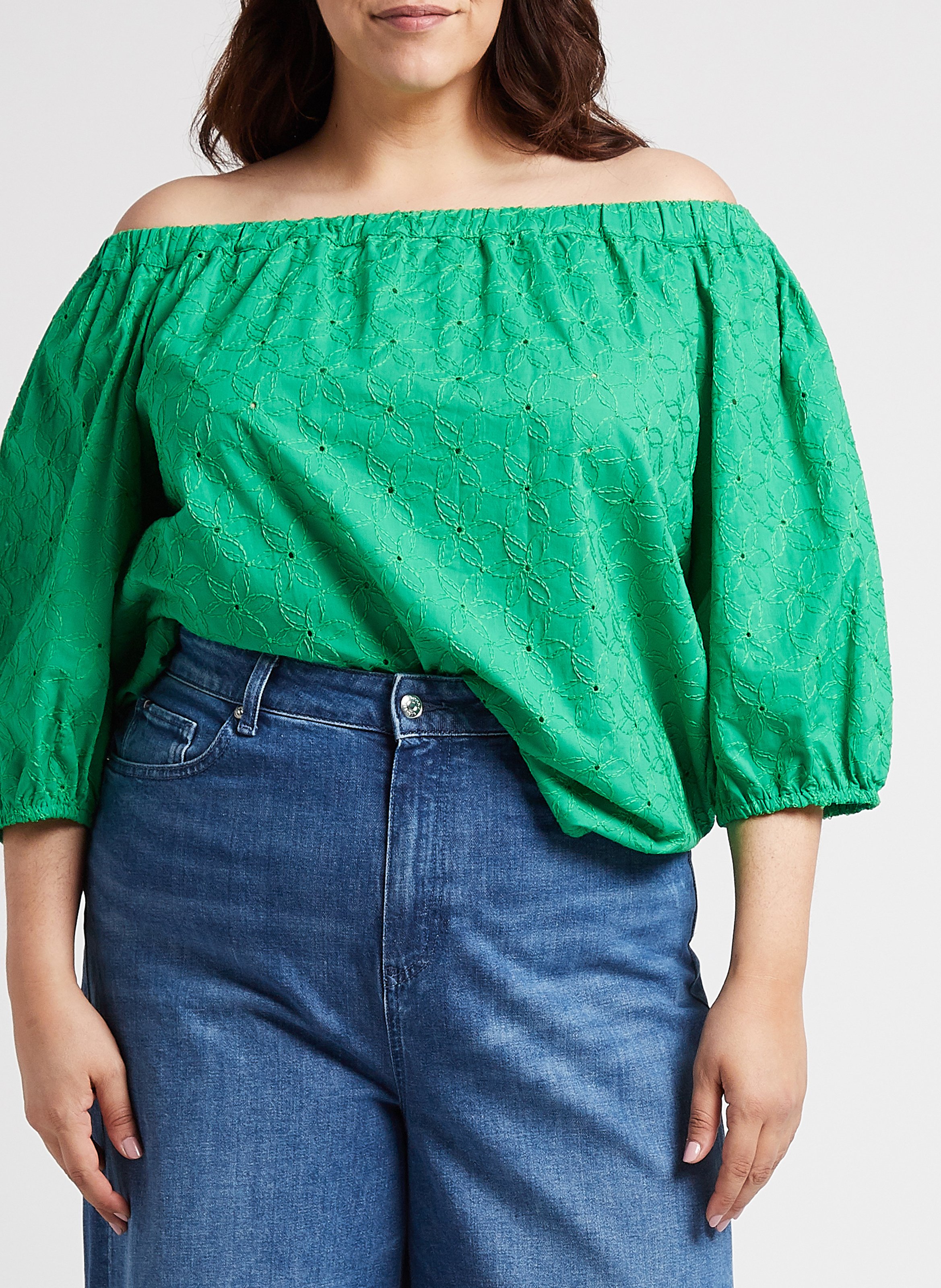 Baumwoll-Tunika mit Stickerei PERSONA by Marina Rinaldi Grun