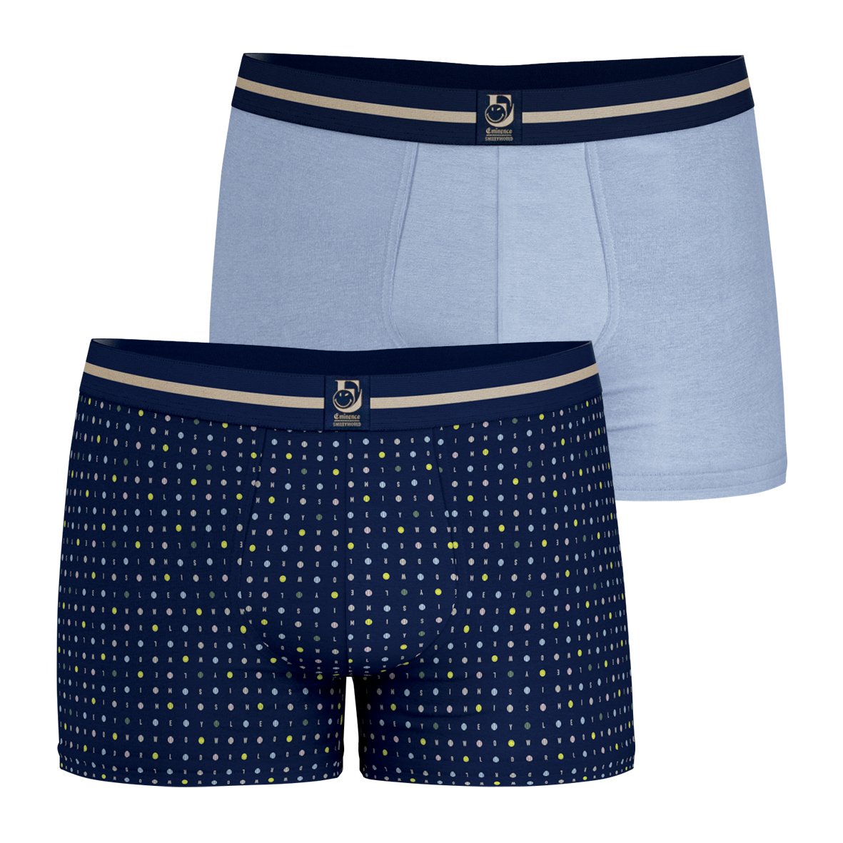 Boxers, set of 2 Blue