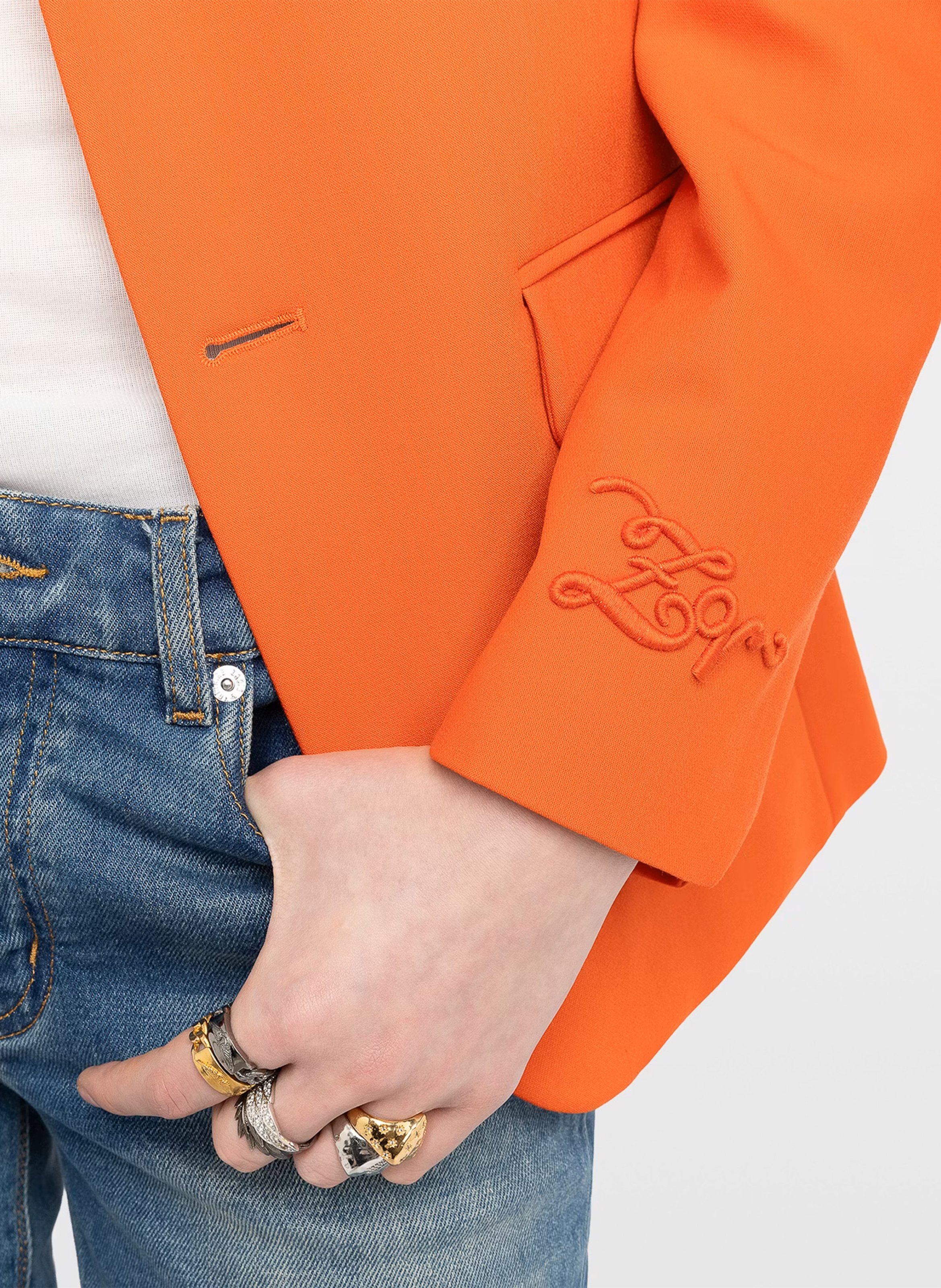 Fitted blazer jacket ZADIG&VOLTAIRE Orange