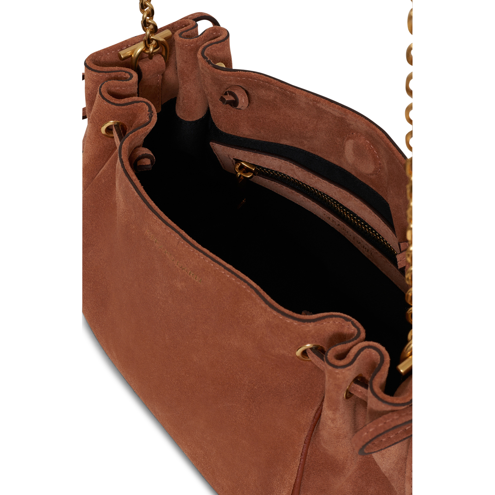 Bolso bandolera de ante GERARD DAREL Marron
