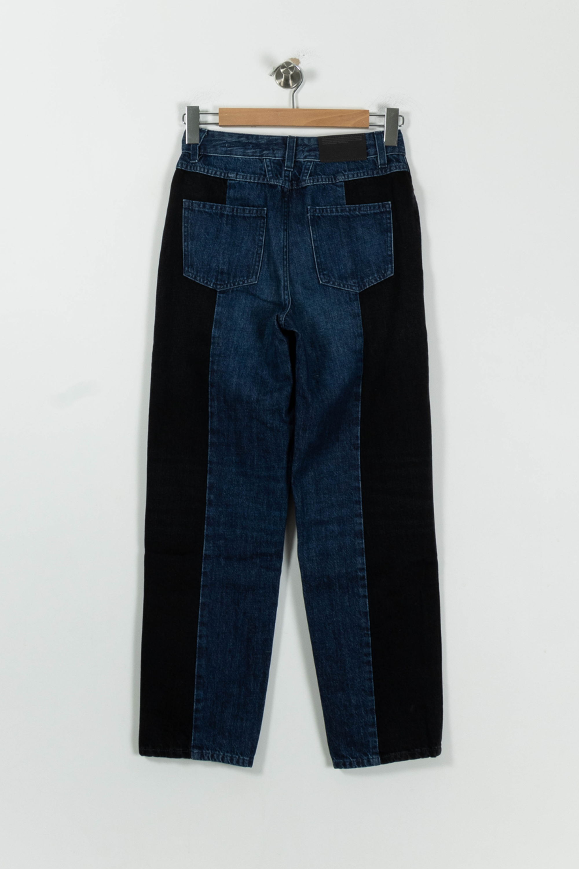 Cropped slim jeans with studs CLOSED - Seconde Main Blue