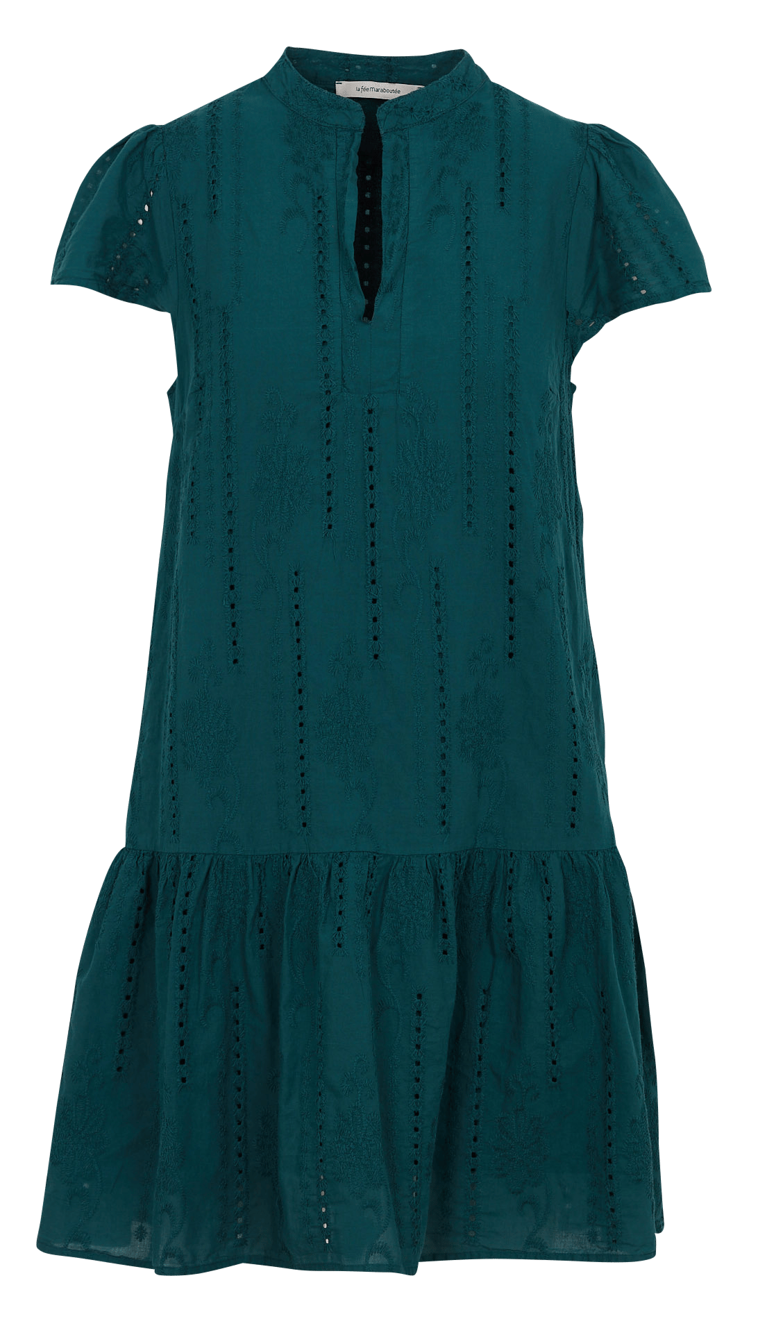 Robe courte en broderie anglaise  LA FEE MARABOUTEE