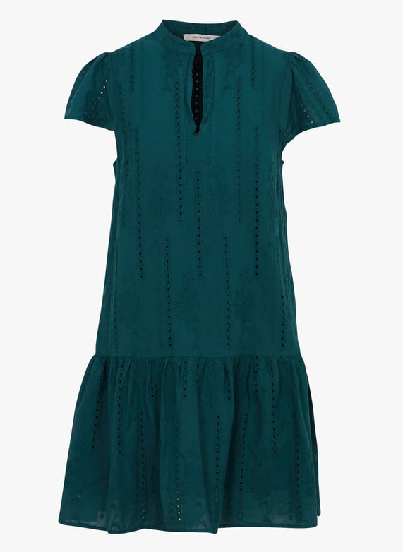 Short broderie anglaise dress Green La fee maraboutee - Women | Place des Tendances Short broderie anglaise dress Green La fee maraboutee - Women | Place des Tendances