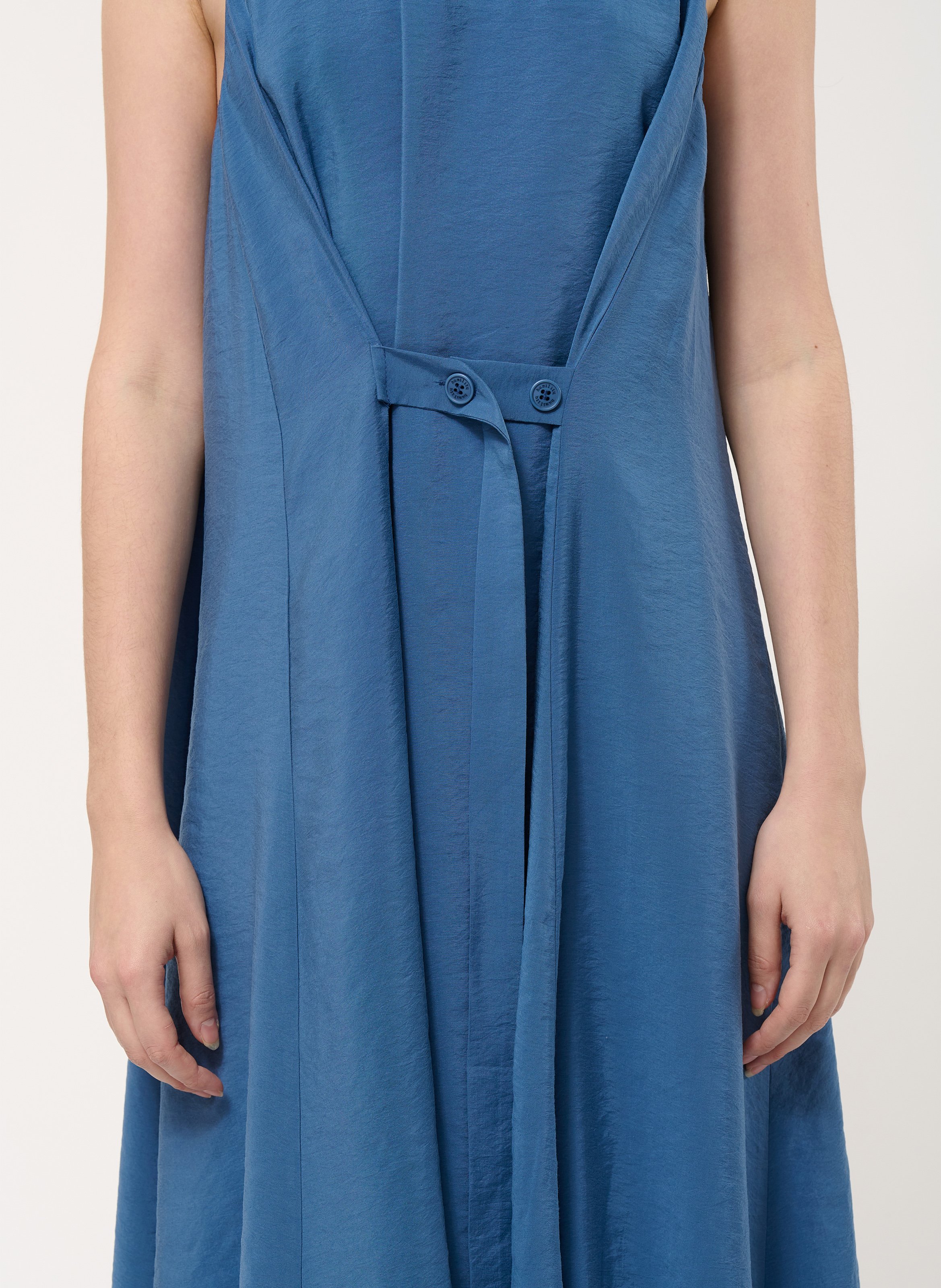 Robe longue col rond HUMILITY Bleu