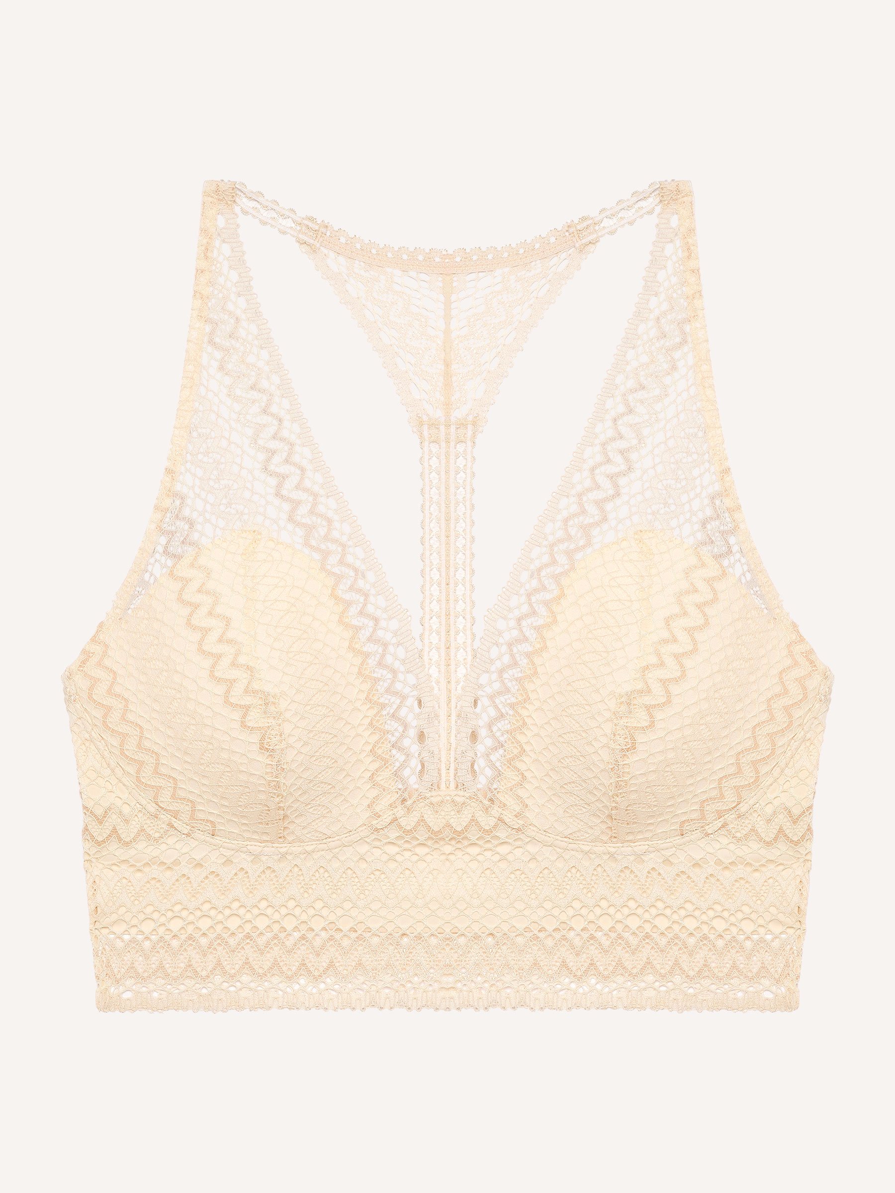 Soutien-gorge triangle sans armatures à coques Beige
