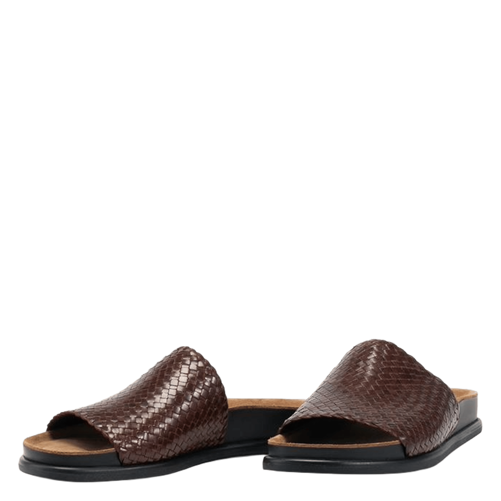 Sandales plates en cuir VAGABOND Marron