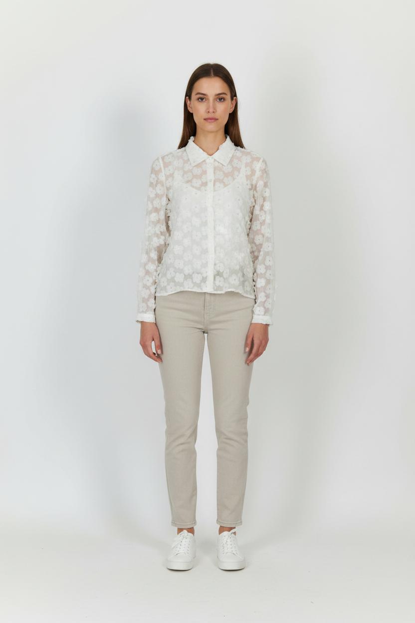 Blouse Laura Laval - Seconde Main White