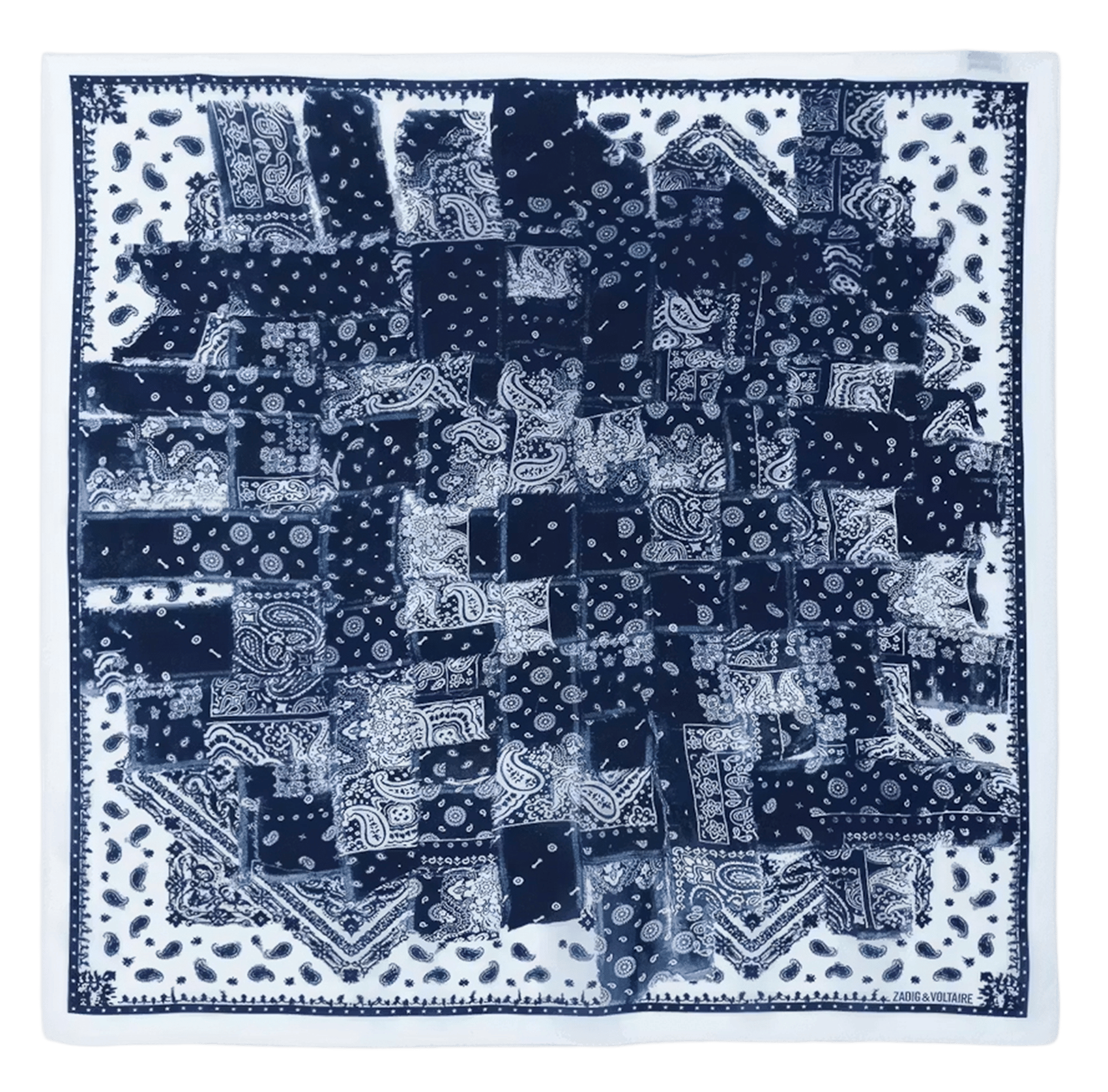 Foulard en soie ZADIG&VOLTAIRE Blanc