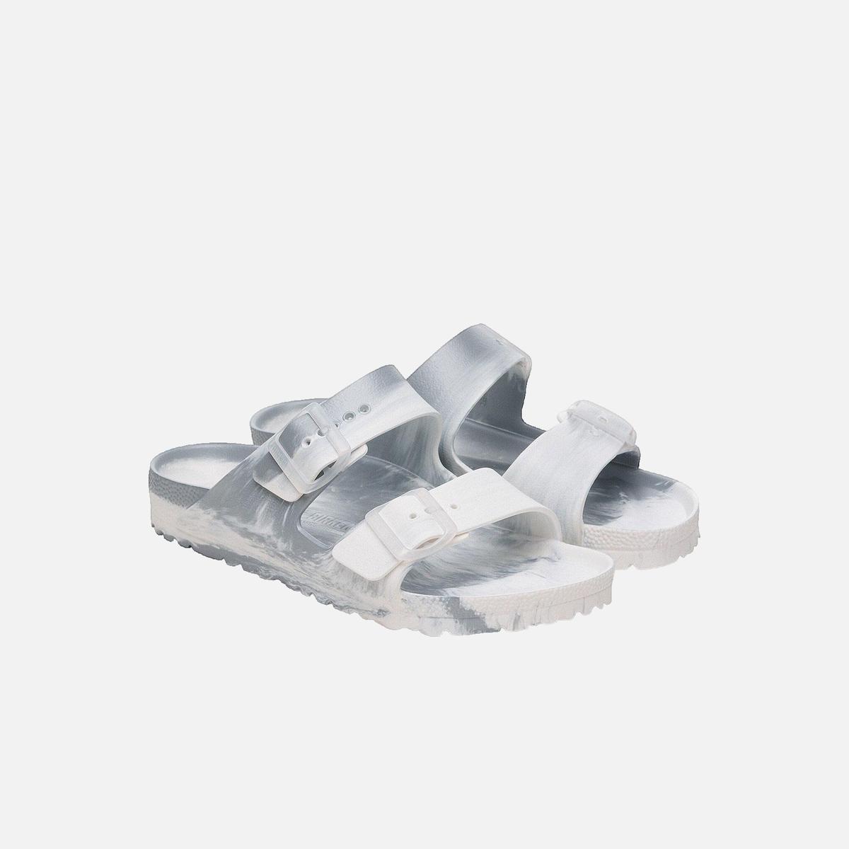 Arizona flat sandals BIRKENSTOCK Silver