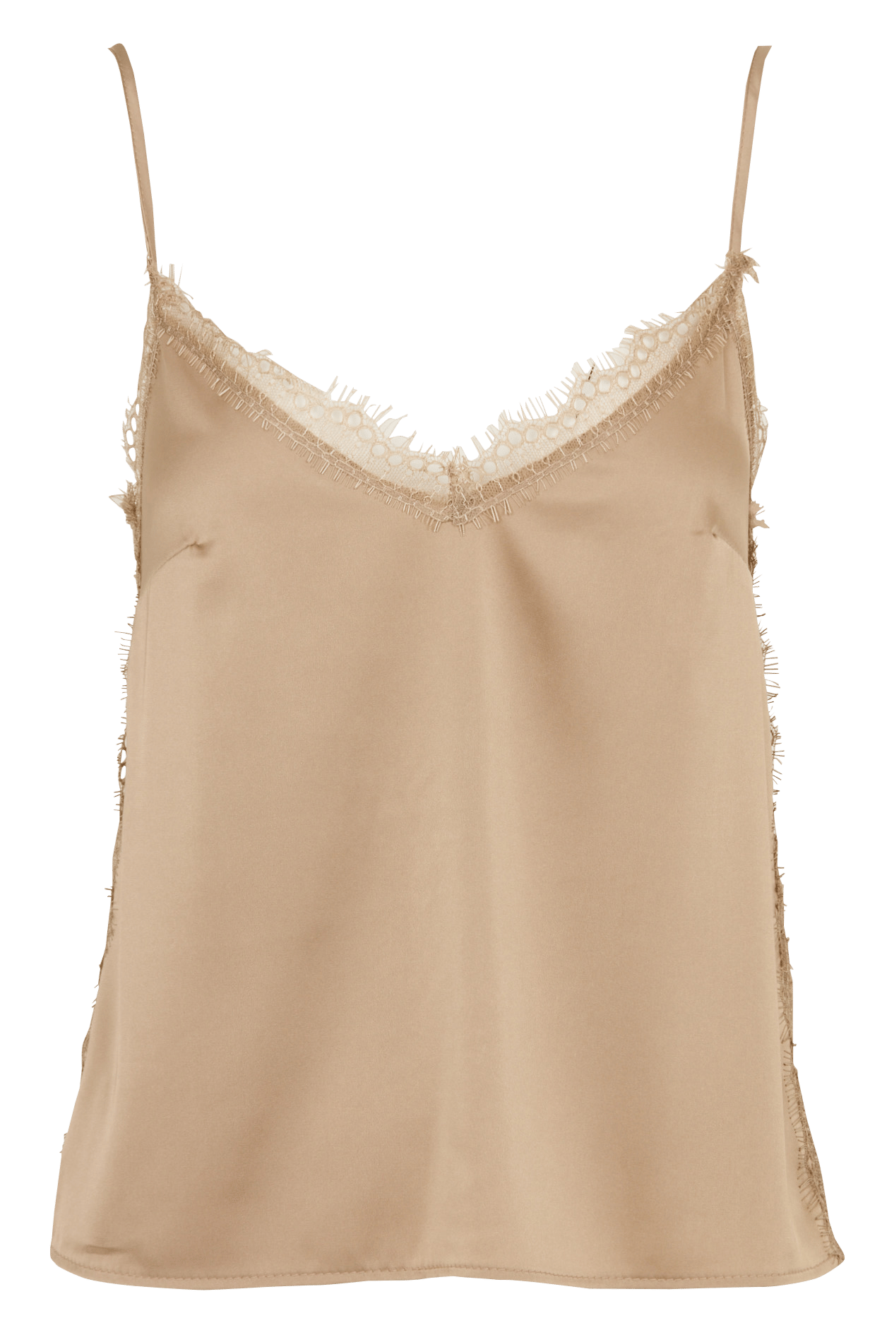 Wijdvallende fluïde top IMPERIAL Beige