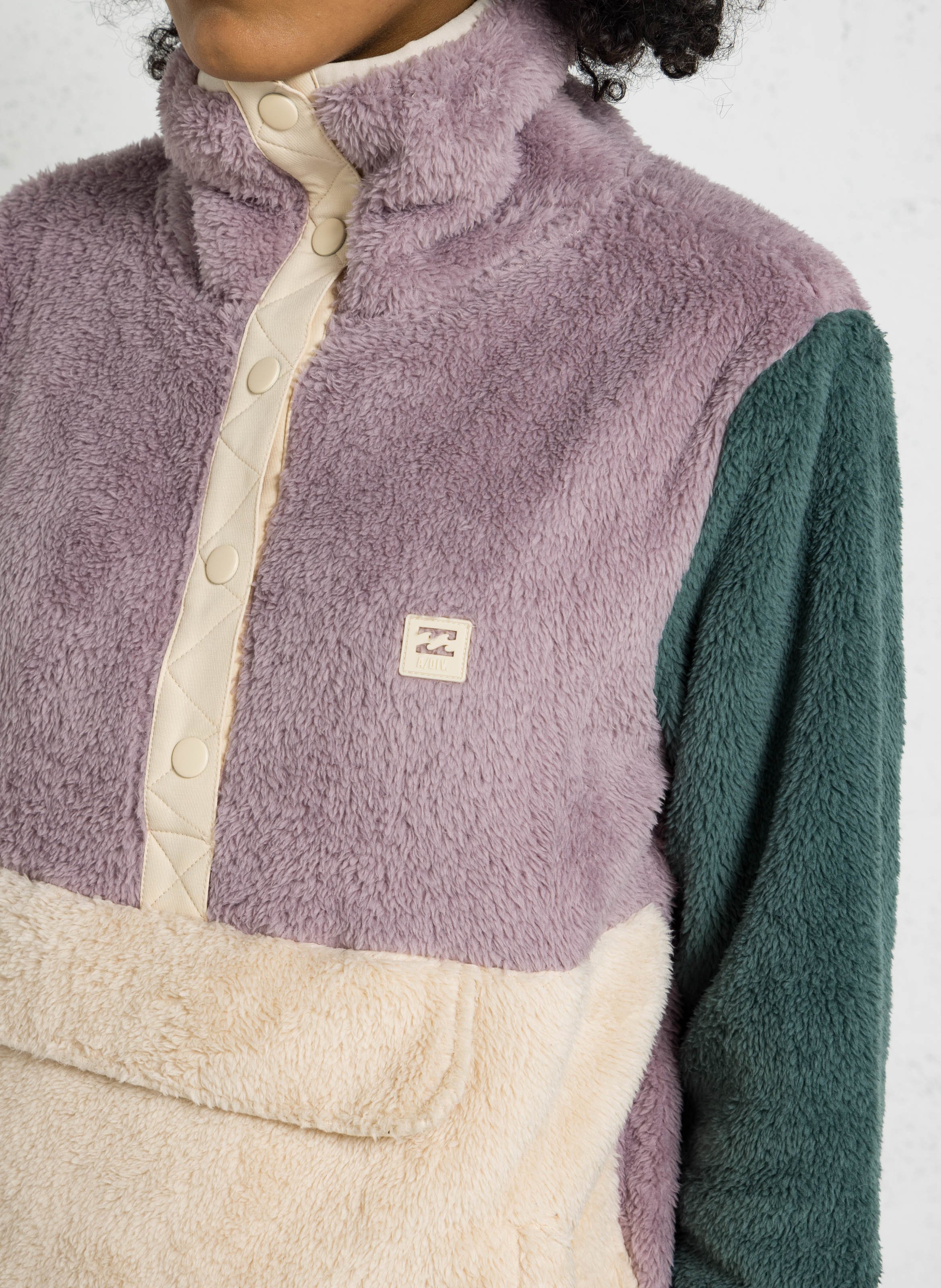 Gerade Fleecejacke mit Stehkragen BILLABONG Rosa