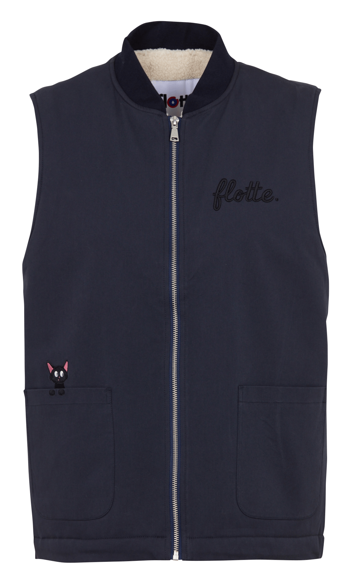 Jasje met ronde hals - wolblend FLOTTE