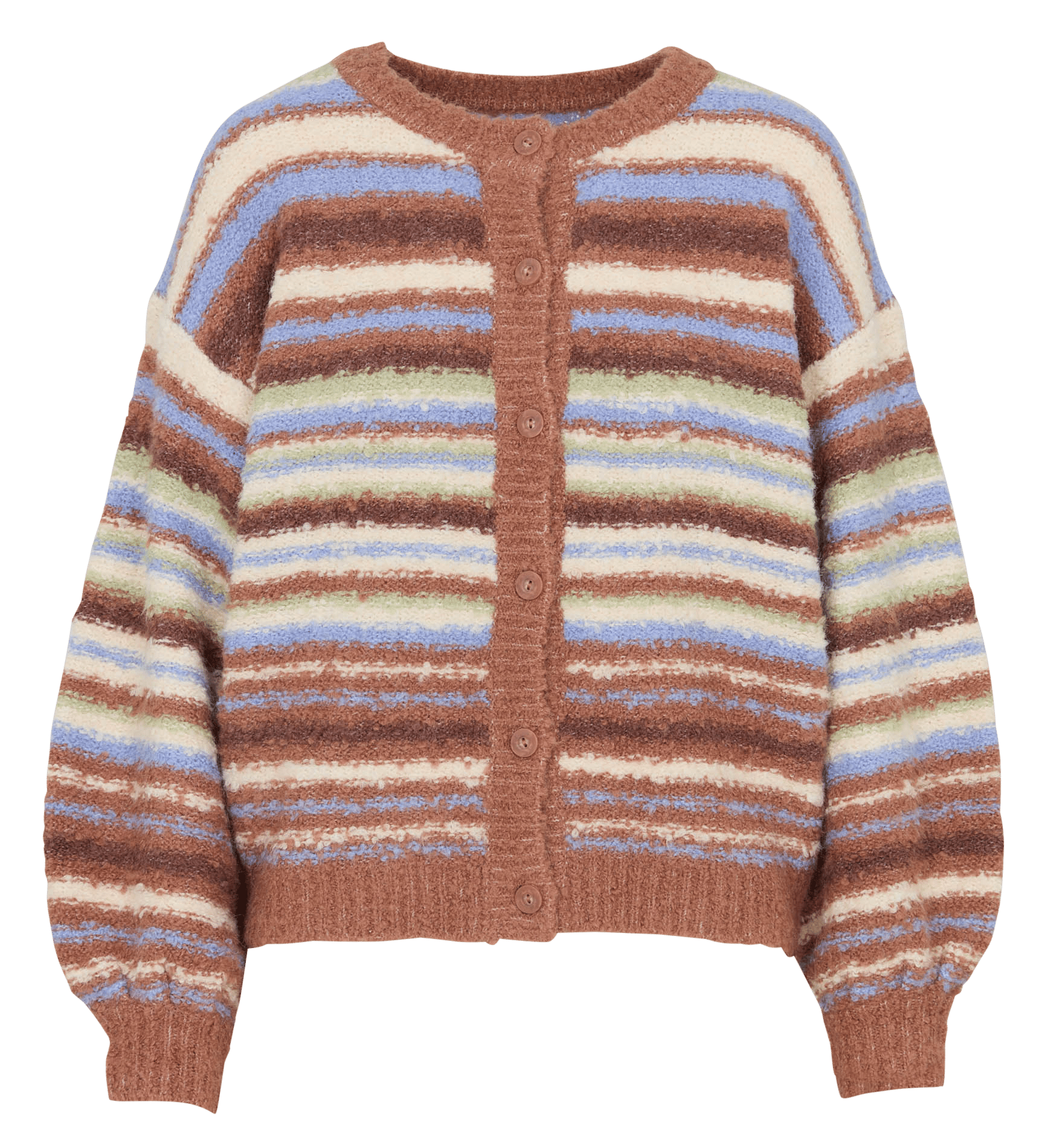 Rechte cardigan met ronde hals en strepen BILLABONG Oranje