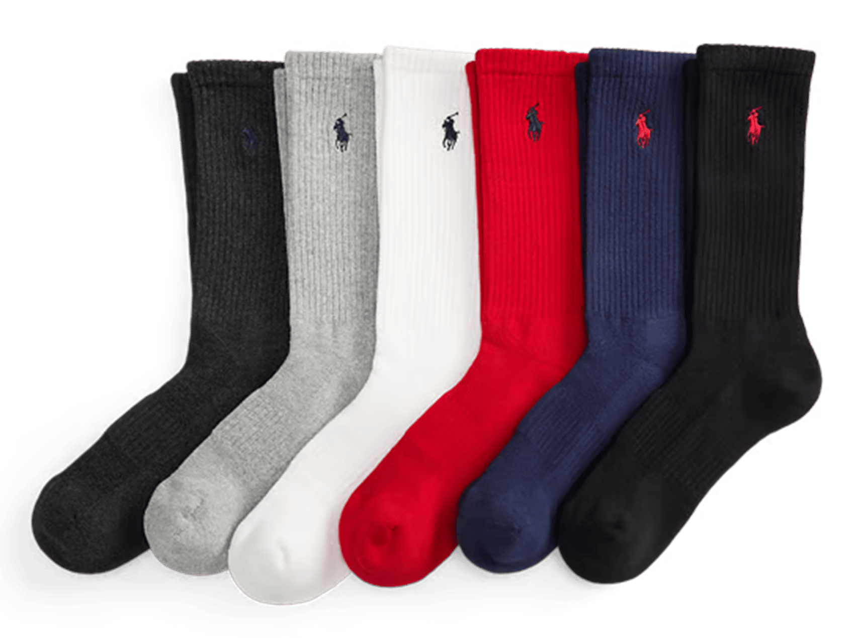 Set aus 6 Paar Socken POLO RALPH LAUREN Schwarz