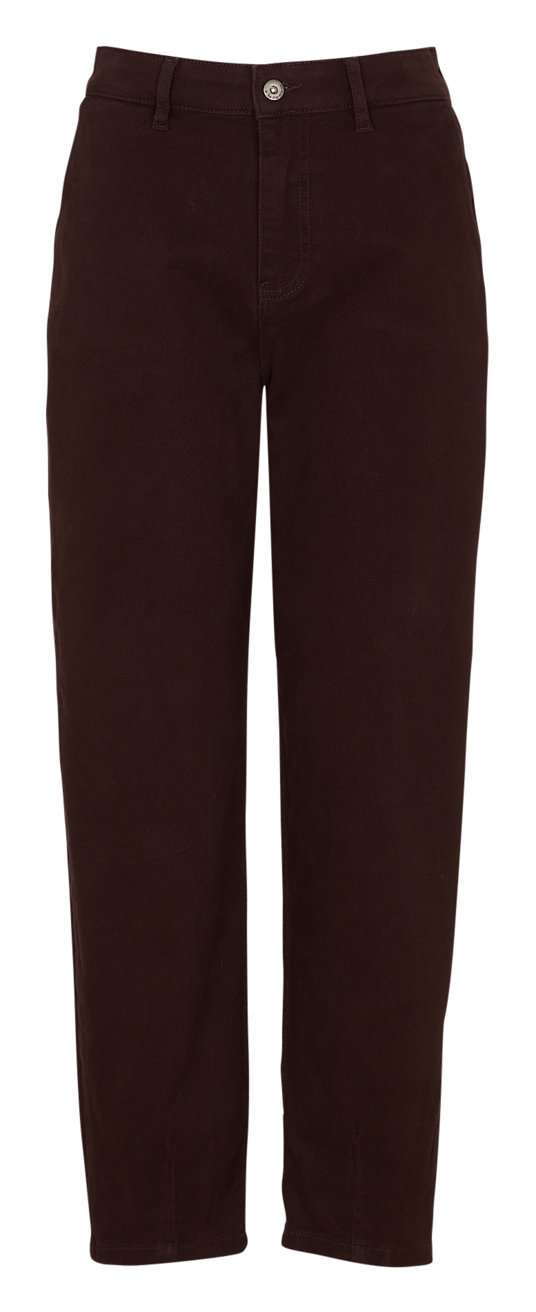 High Waist Mom Jeans aus Bio-Baumwoll-Mix LA FEE MARABOUTEE Braun