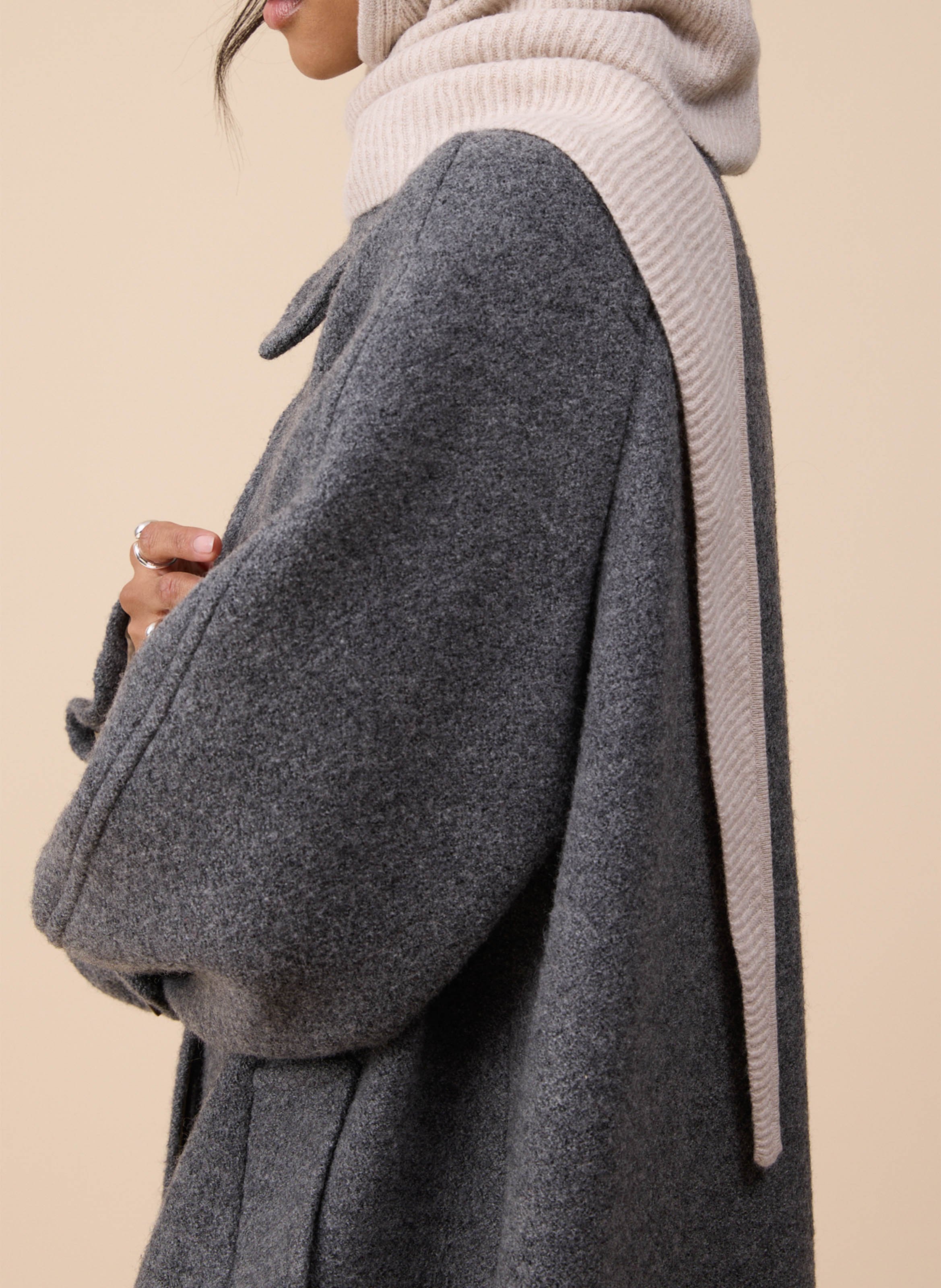 Wool hood TBCO Beige