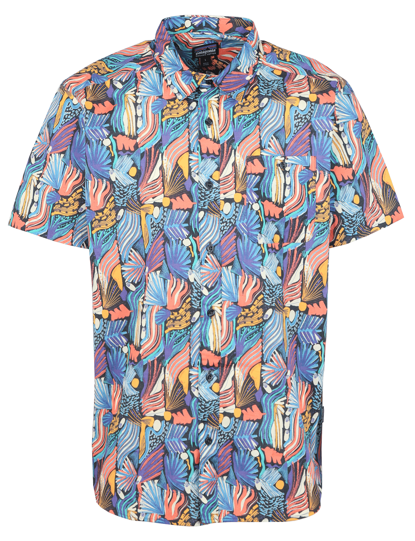 Chemise regular-fit imprimée en coton bio mélangé MulticolorePATAGONIA