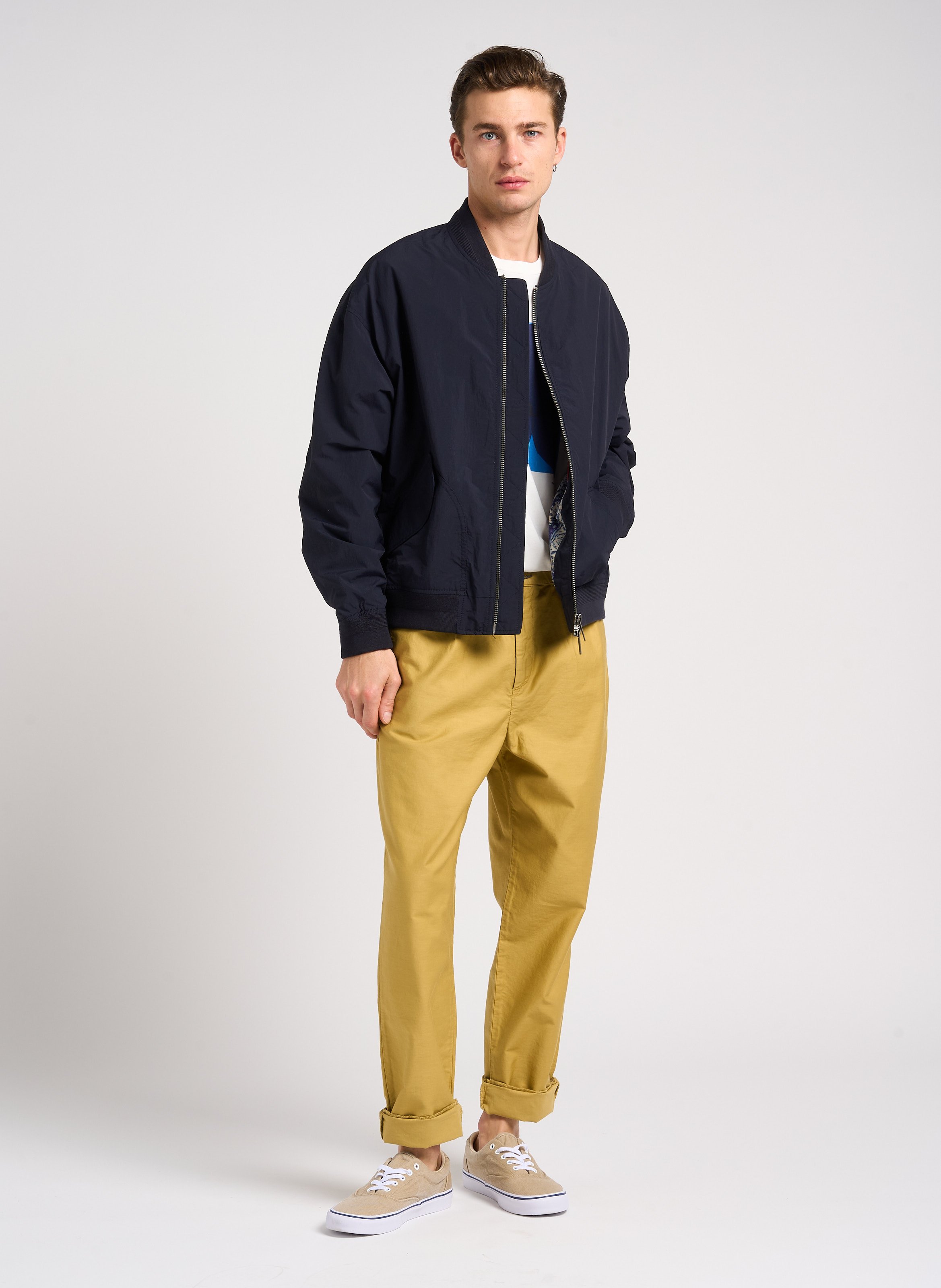 Straight-leg cotton pants PAUL SMITH Khaki