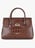Croco embossed leather tote bag LANCASTER PARIS