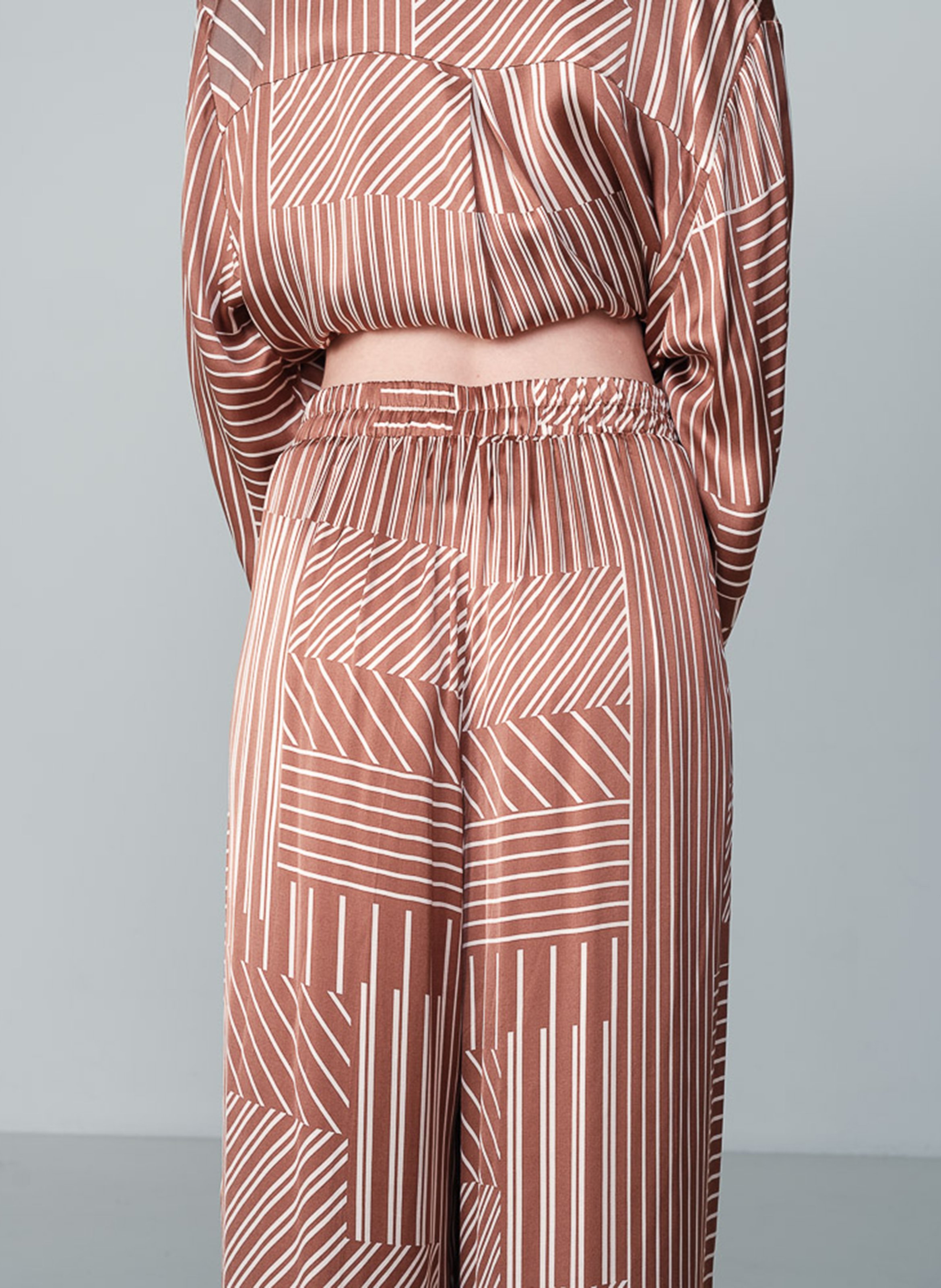 Straight striped trousers  GRACE ET MILA Brown