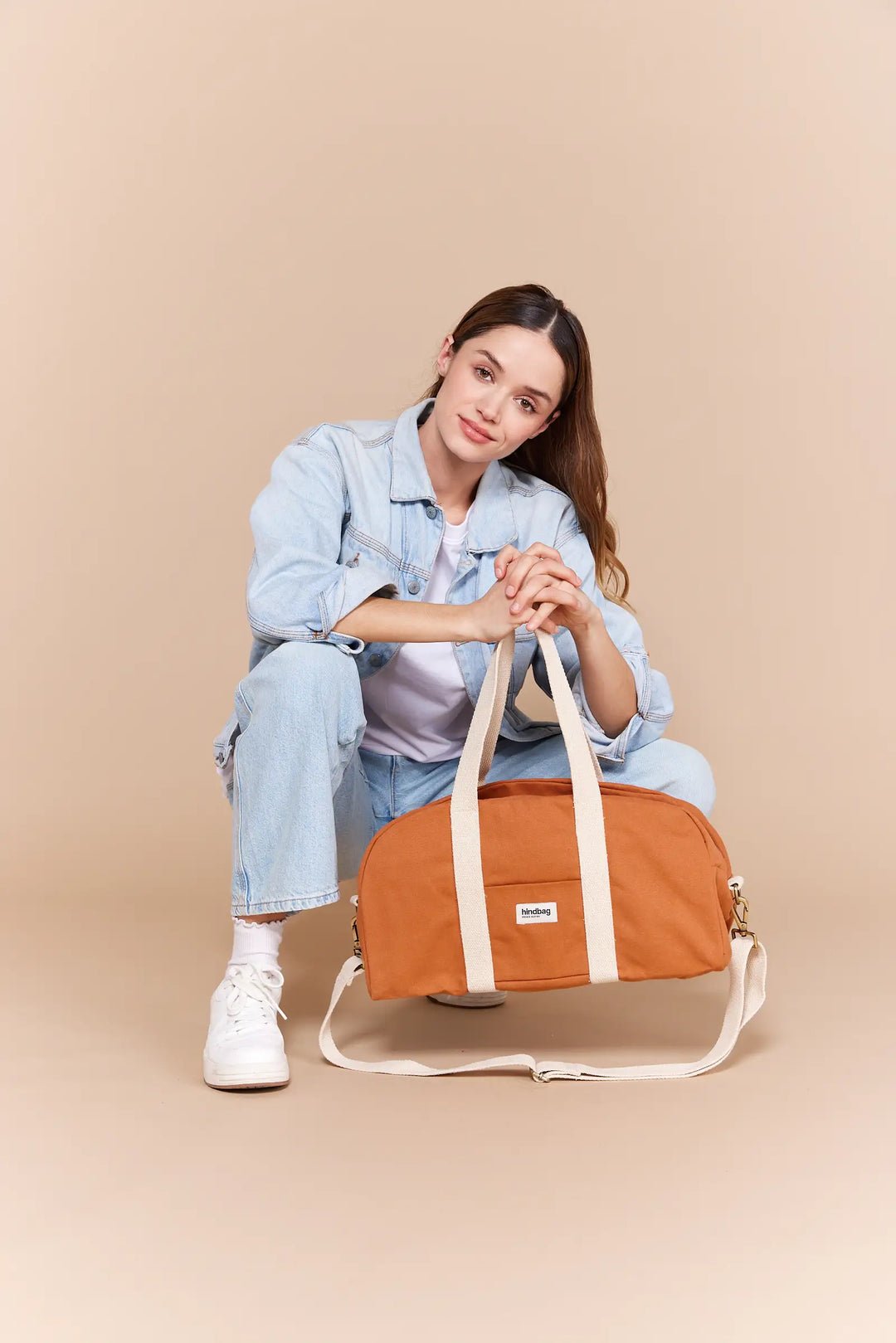 Cotton weekend bag HINDBAG Orange