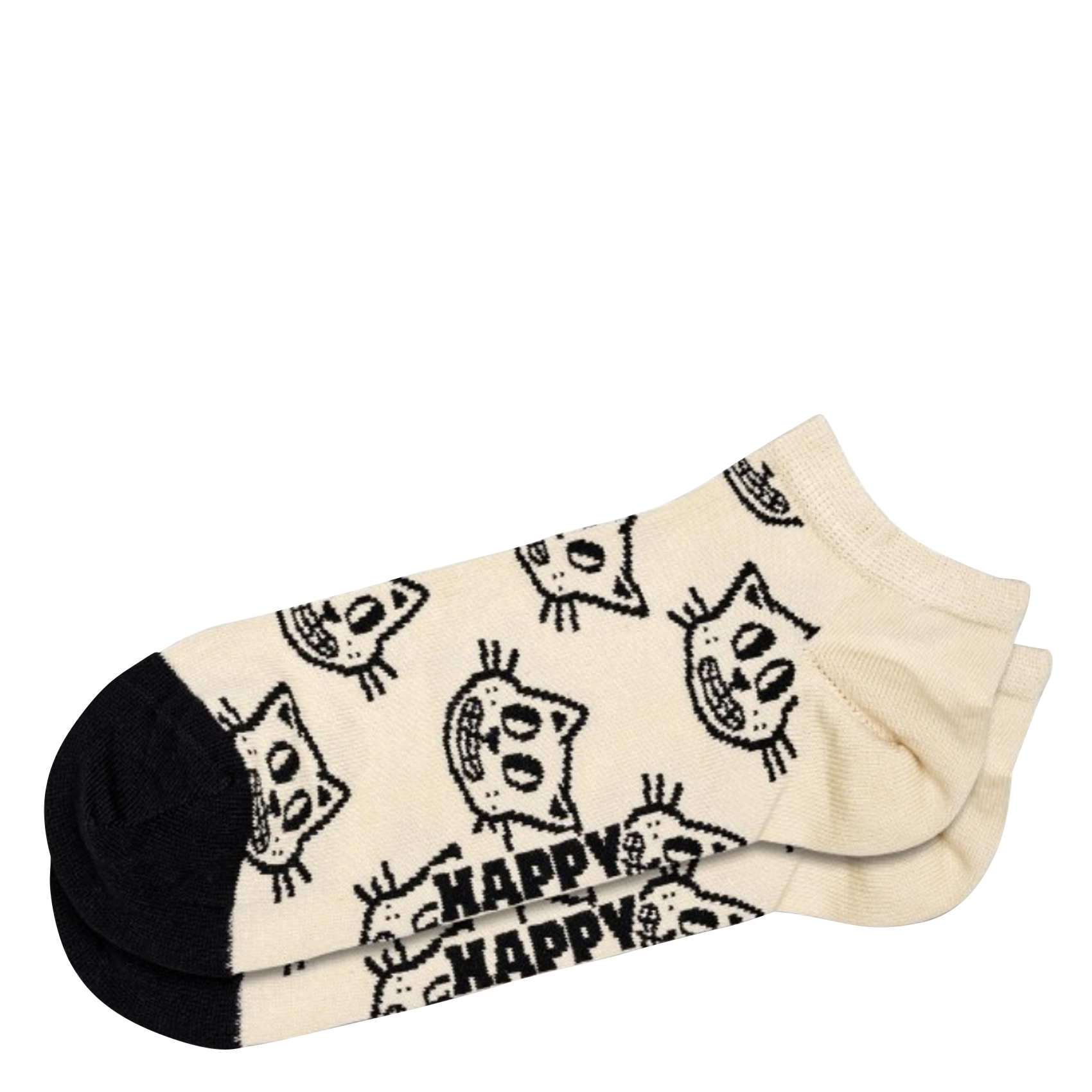 Baumwollsocken mit Logo HAPPY SOCKS Weiss