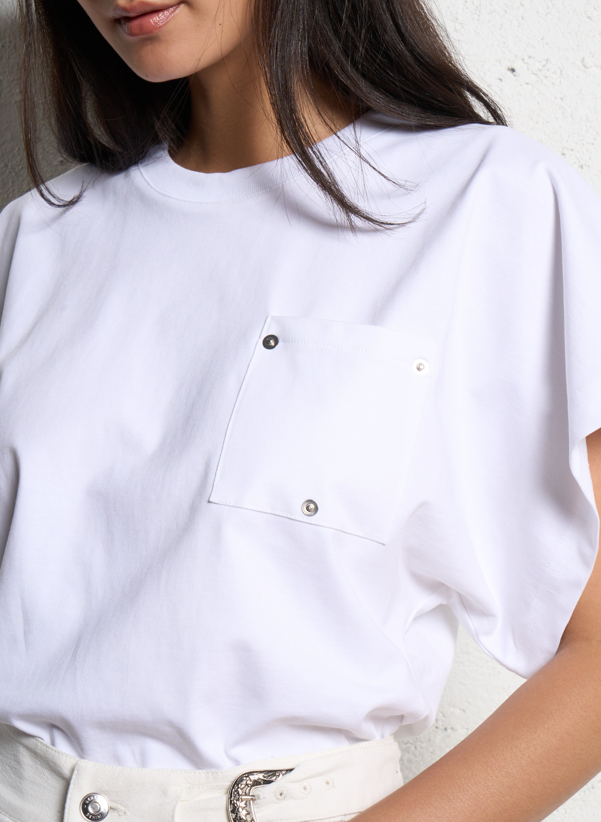 Oversized cotton T-shirt White