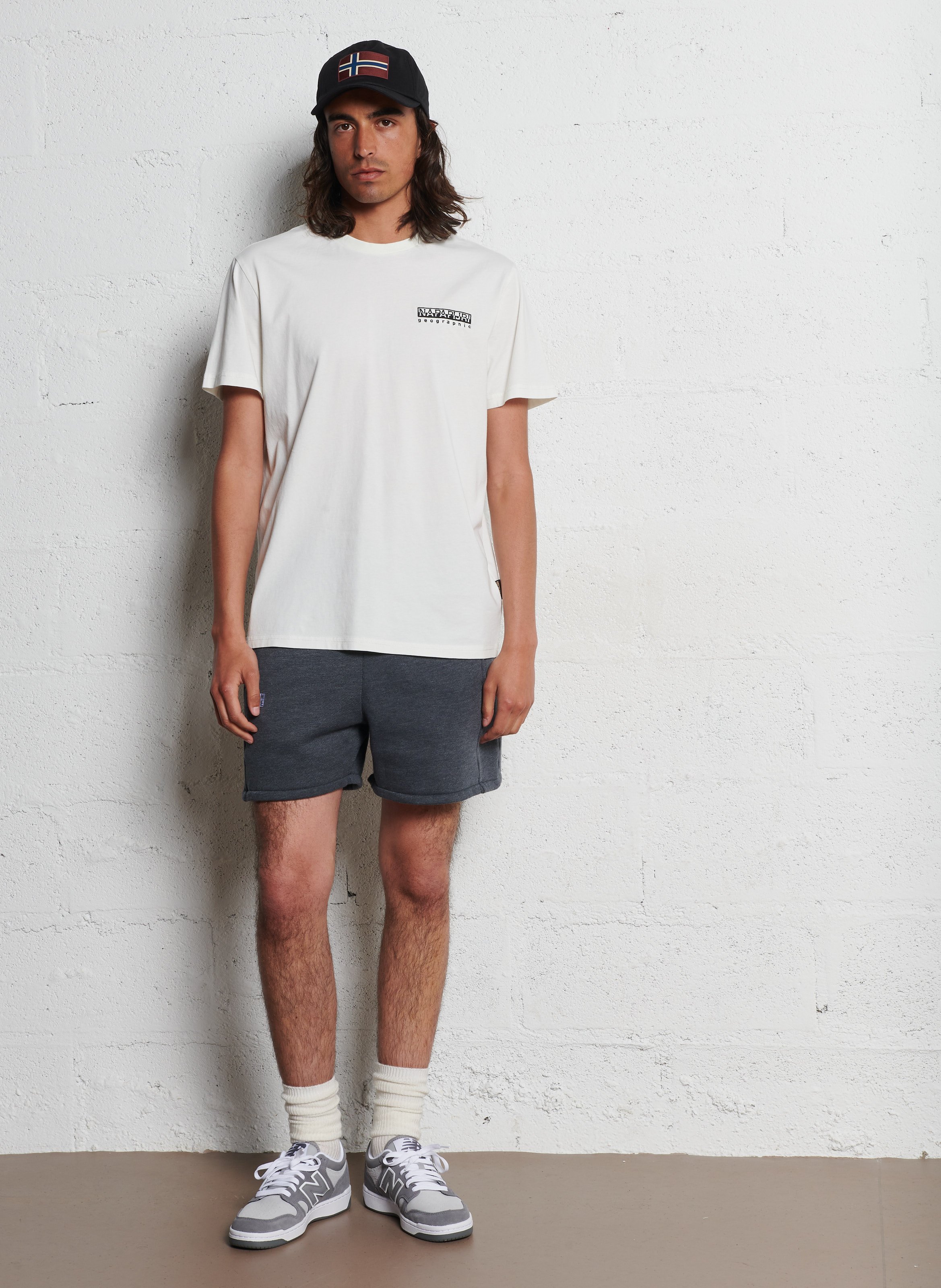 Gerade geschnittenes T-Shirt aus Baumwolle NAPAPIJRI Weiss