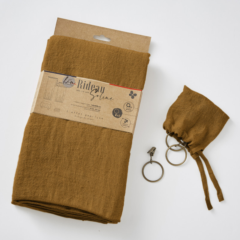 Blackout and Thermal Curtains L'EFFET PAPILLON Brown