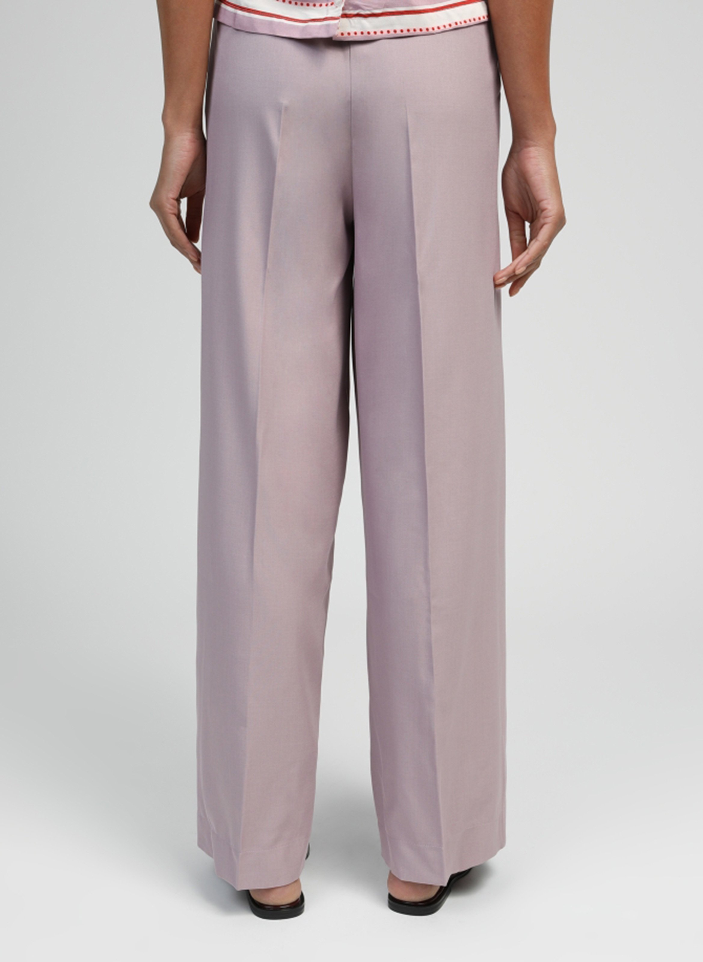 Pantalon large  AN'GE Violet