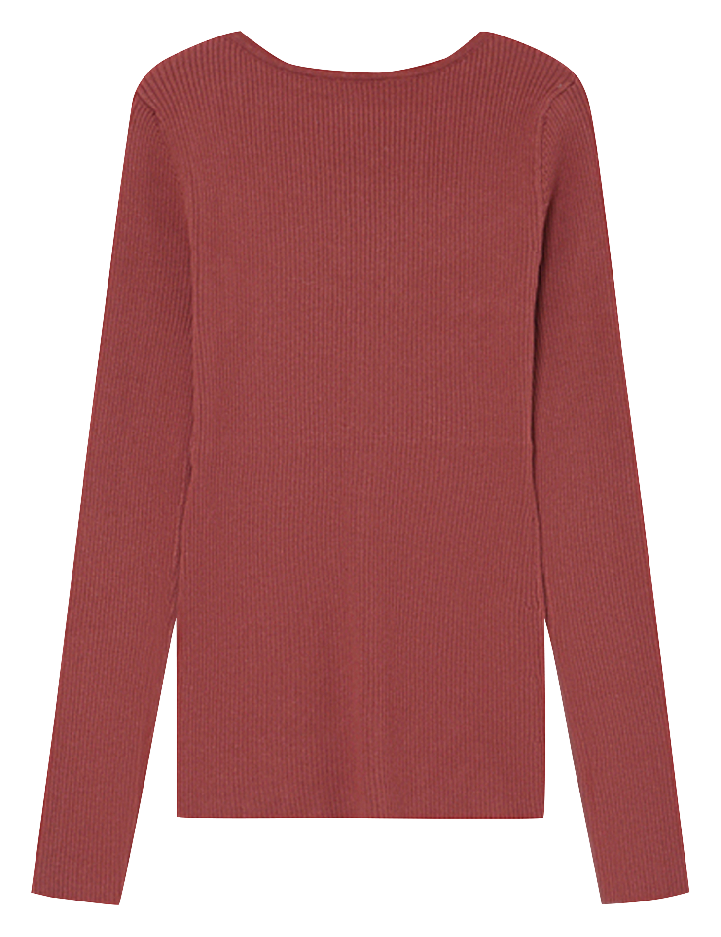 Deep-V two-tone sweater GRACE ET MILA Brown
