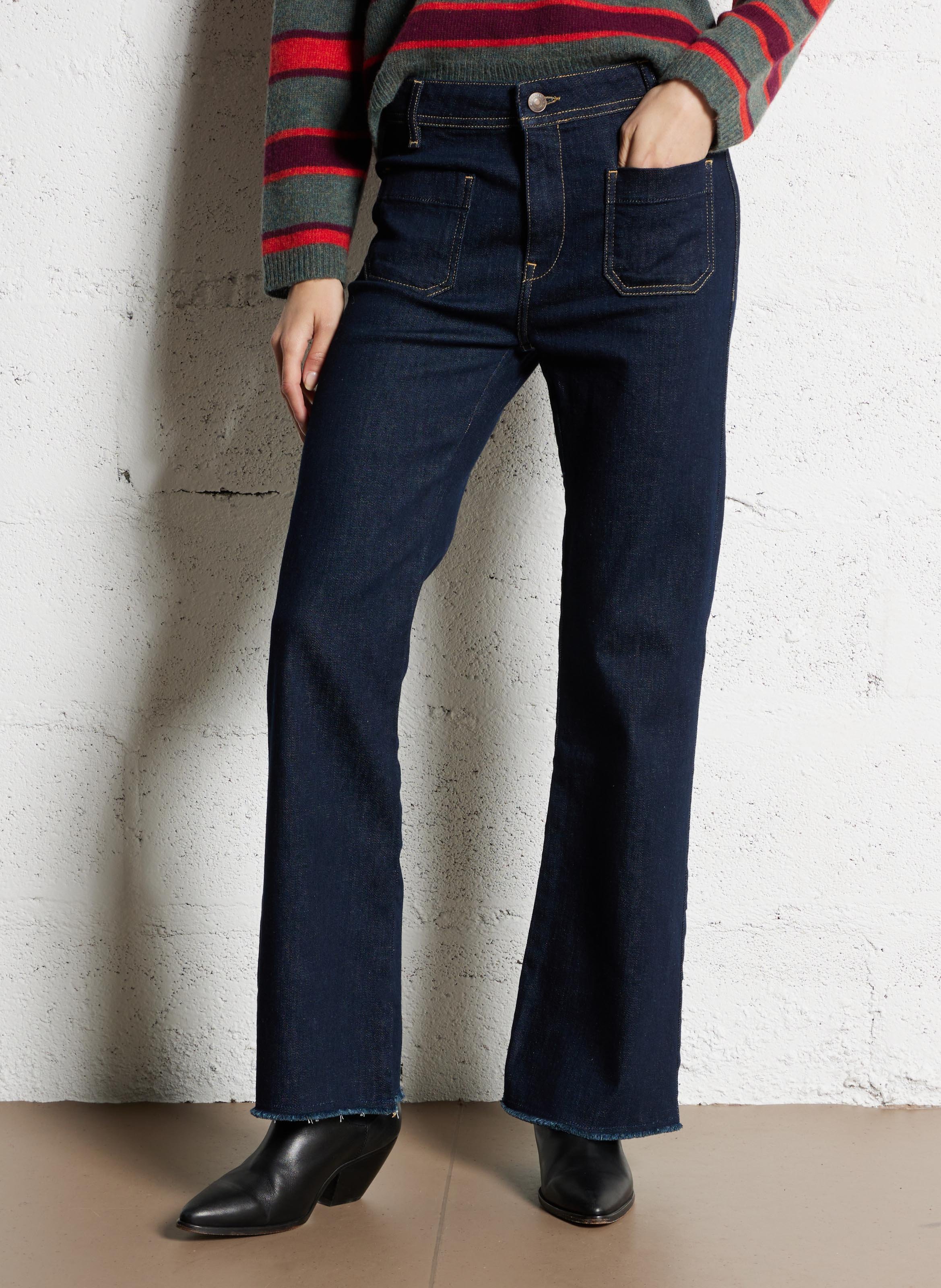 - Rechte jeans
- 5 zakken
- Recht model
- Verwassen effect ACQUAVERDE Blauw