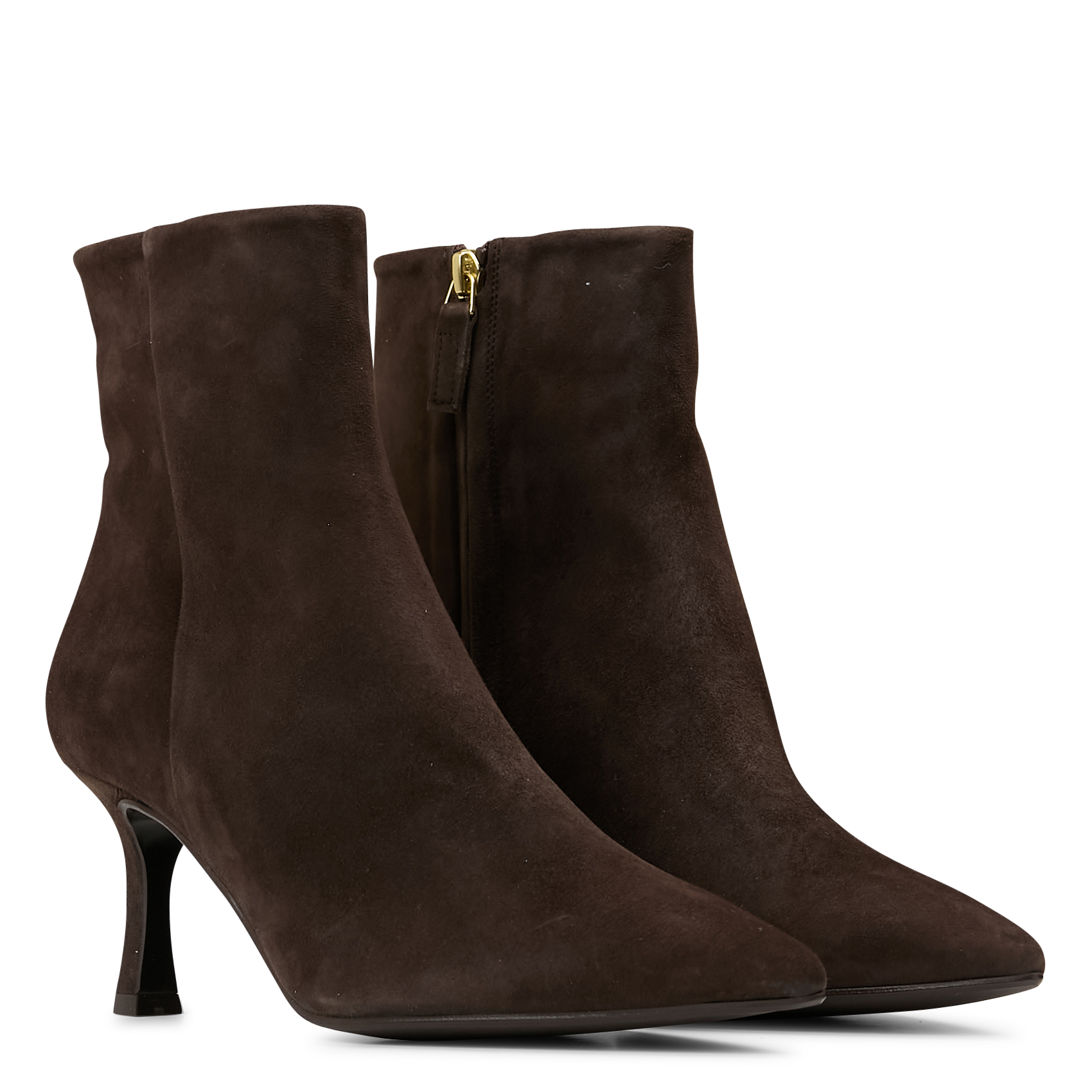 Stiefeletten aus Veloursleder BILLI BI Braun