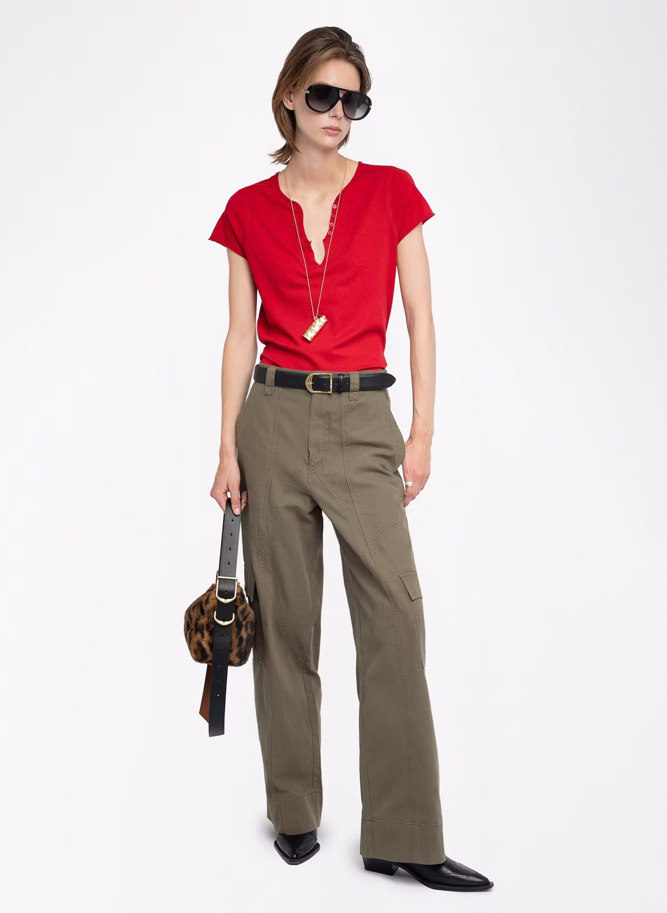 Tunisian organic cotton t-shirt ZADIG&VOLTAIRE Red