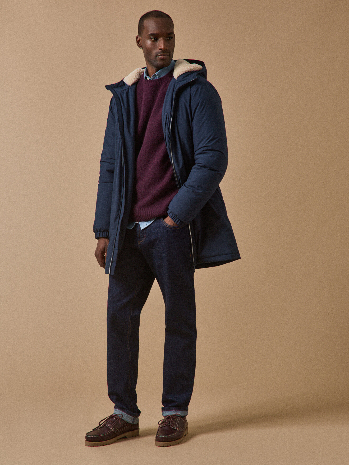 Long waterproof parka CYRILLUS Blue