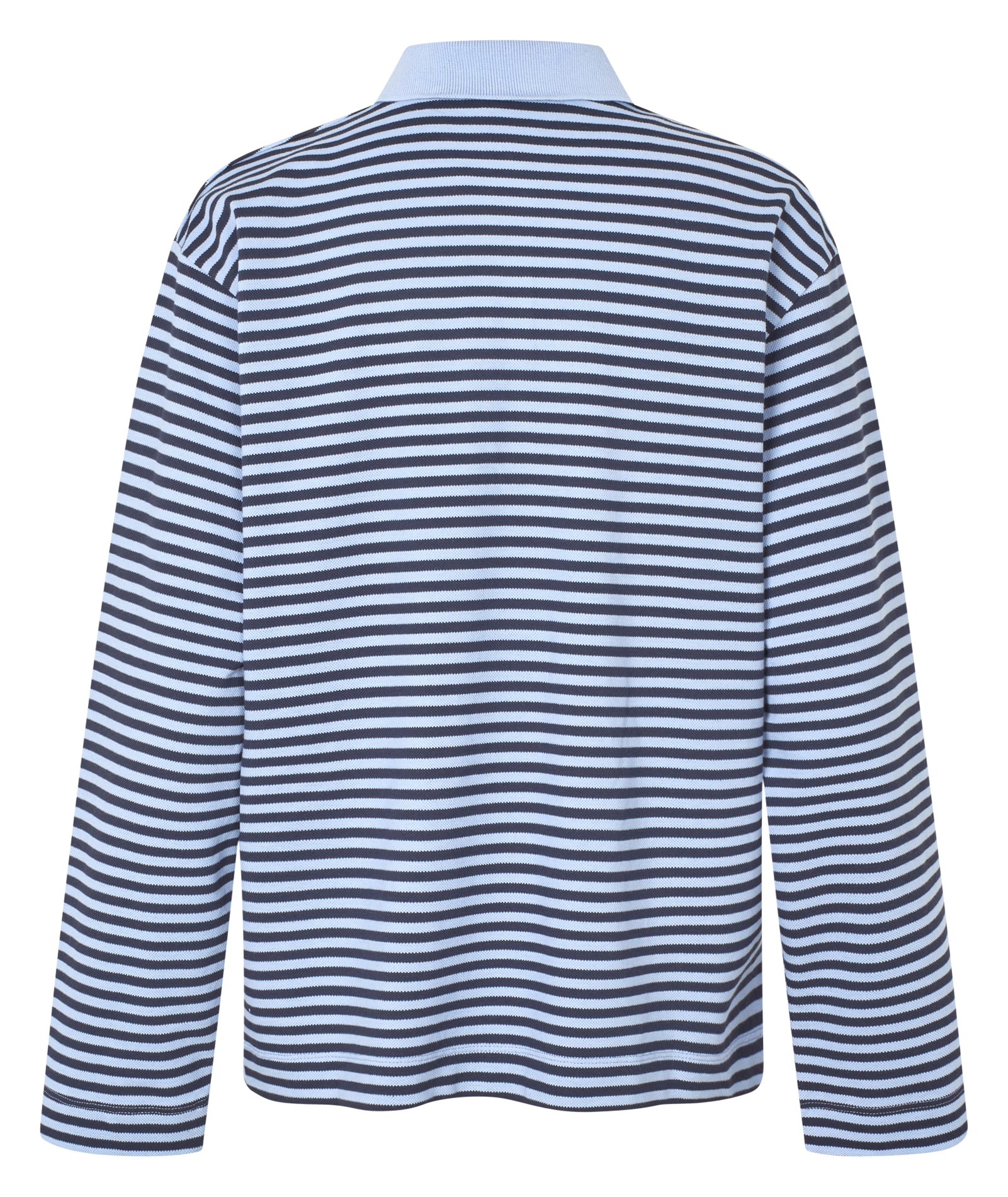 Straight striped organic cotton polo BAUM UND PFERDGARTEN Blue