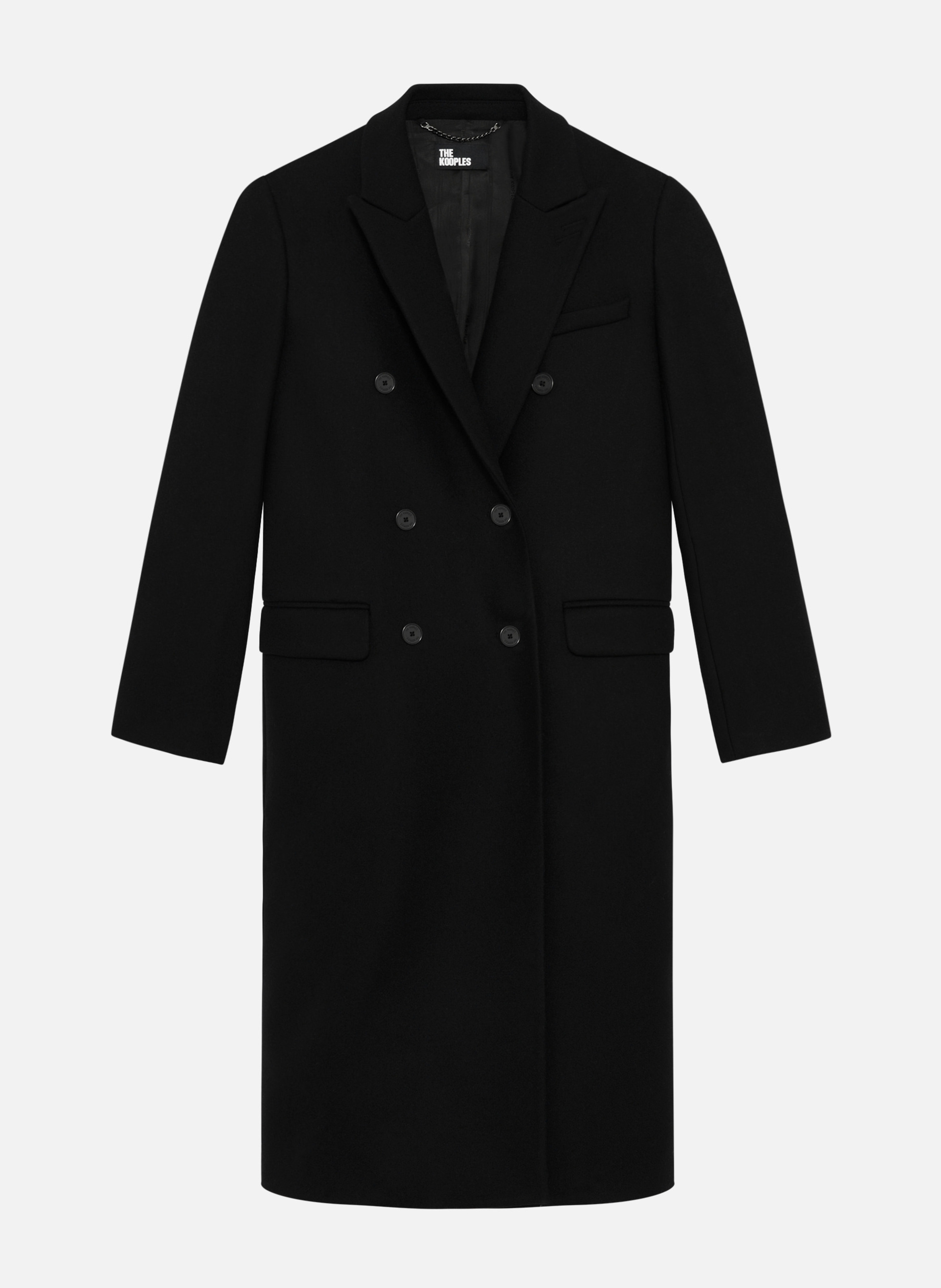 Long crossed coat THE KOOPLES Black