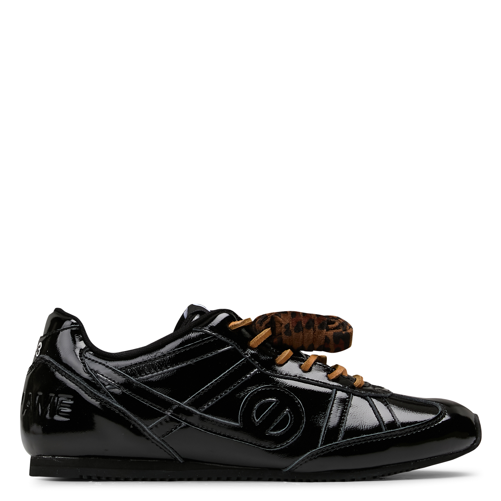 Zapatillas bajas de charol de cuero mixto NO NAME Negro