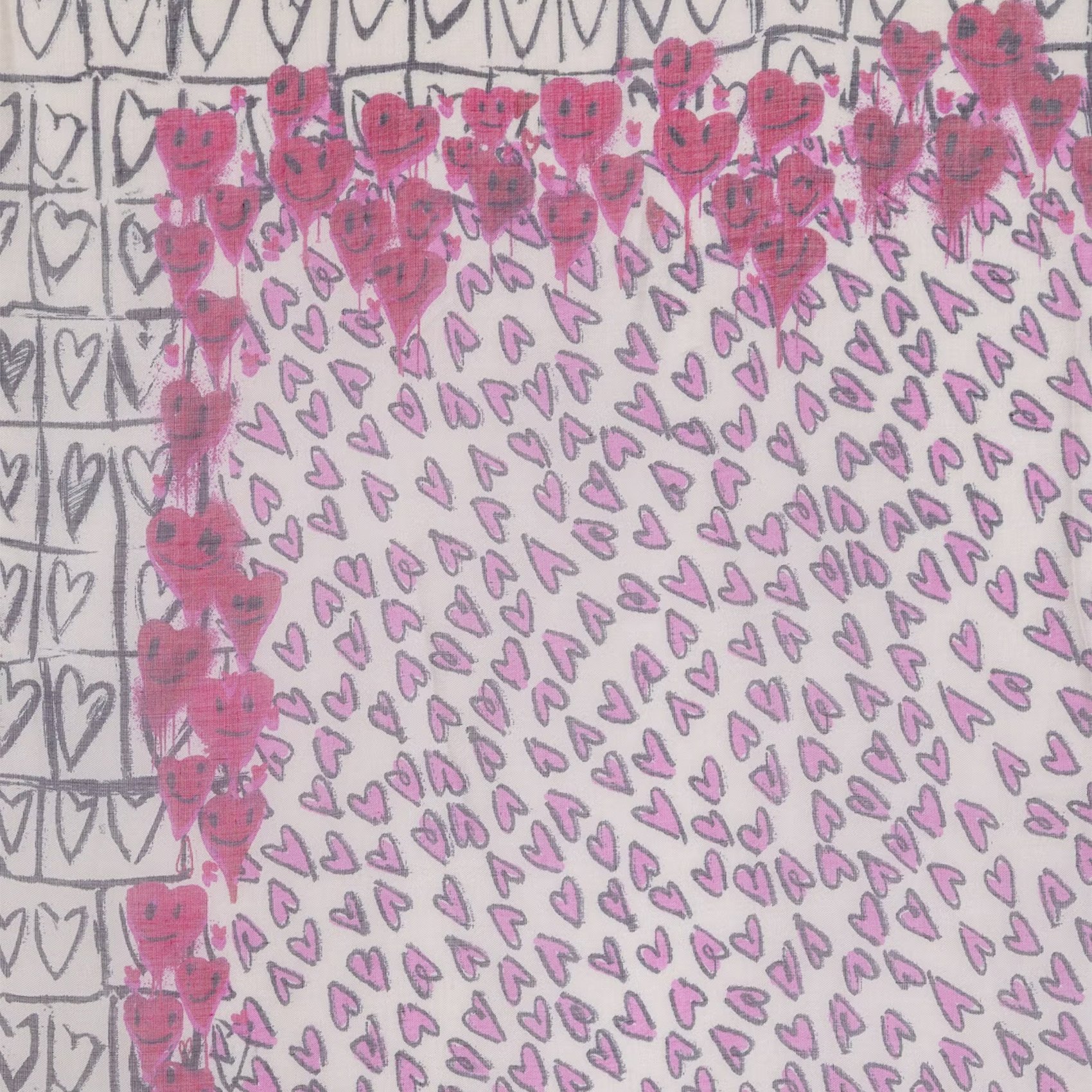 Foulard carré imprimé ZADIG&VOLTAIRE Blanc