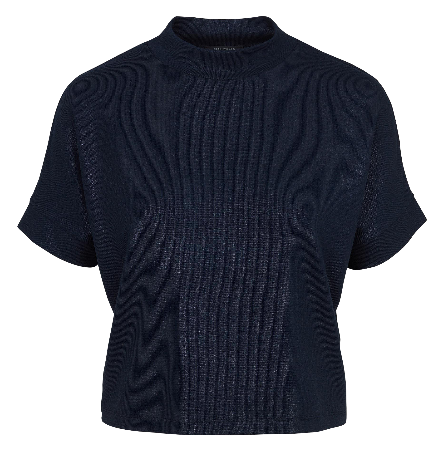 Oversized high neck knit top IKKS Blue