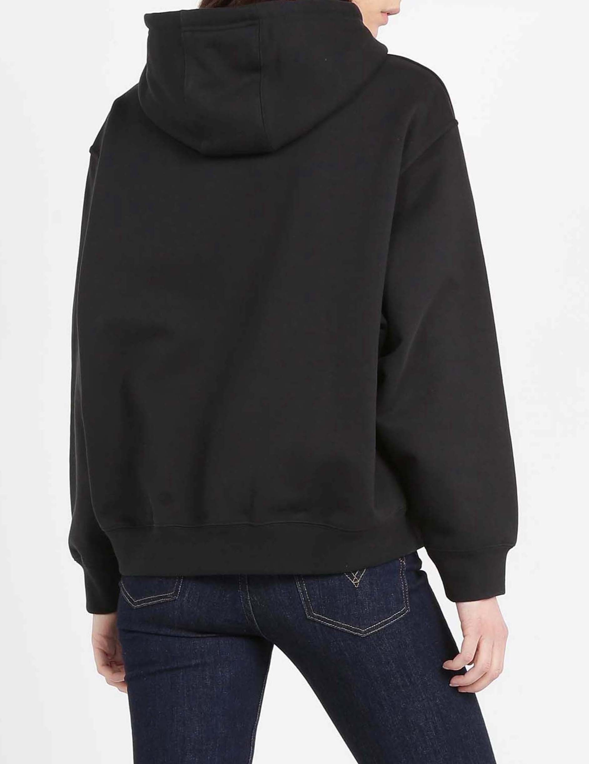 Round-neck cotton sweatshirt ADIDAS Black