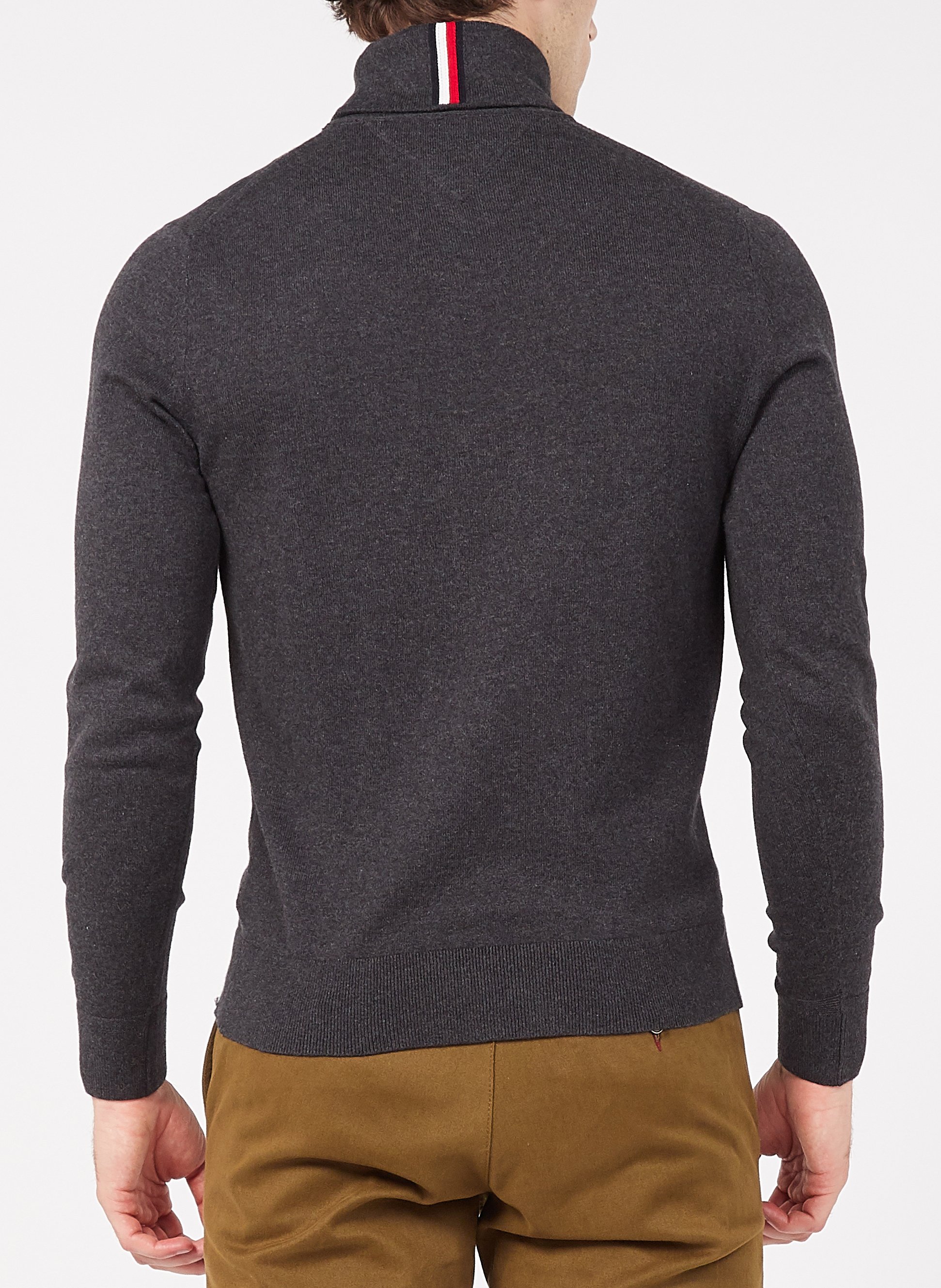 Regular-fit coltrui van biokatoenmix TOMMY HILFIGER Grijs