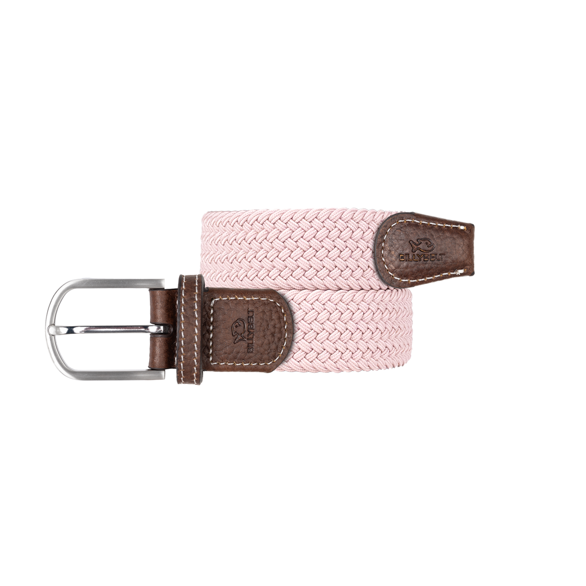 Solid Elastic Braided Belt BILLYBELT Pink