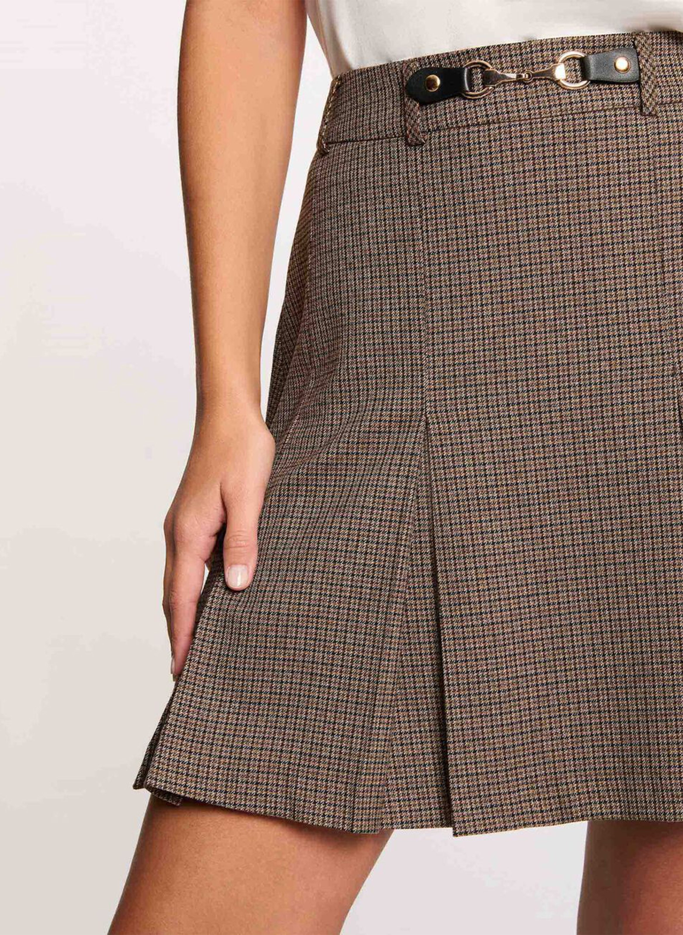 Flared short skirt with patterns MORGAN Multicolored