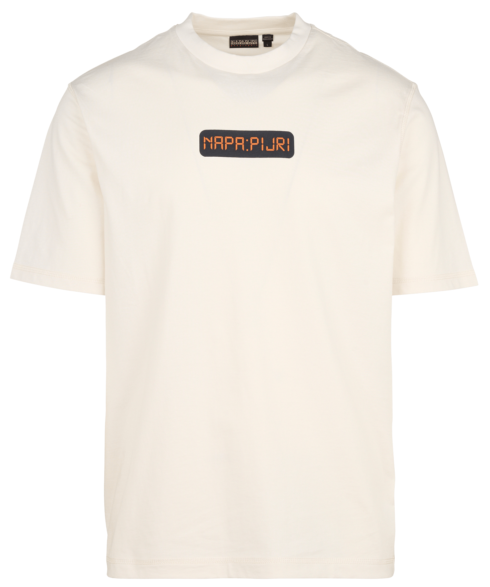 Gerade geschnittenes Baumwoll-T-Shirt mit Siebdruck NAPAPIJRI