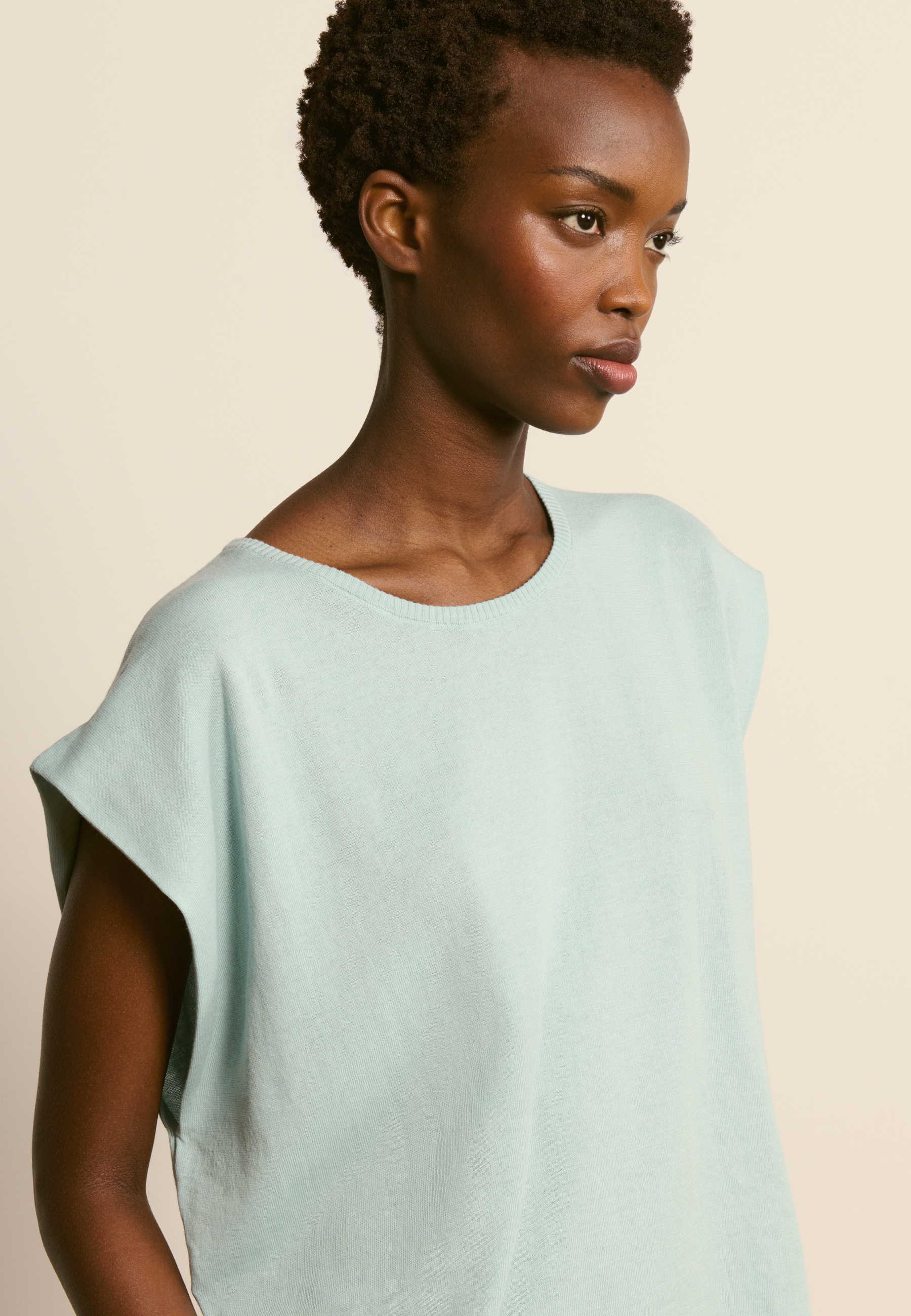 T-shirt en coton biologique MAISON MONTAGUT Vert