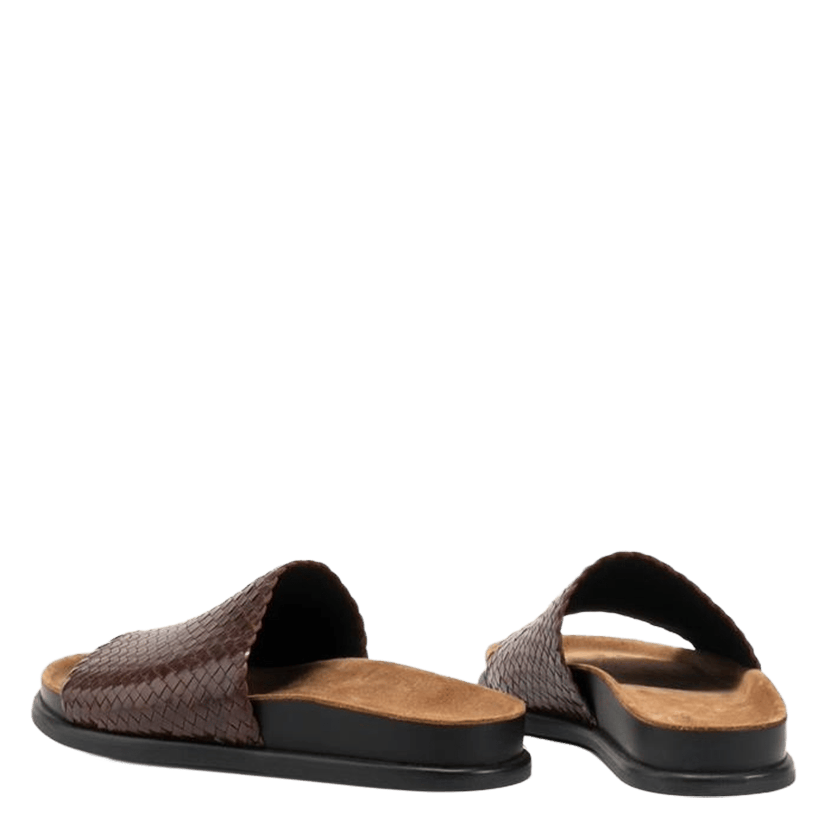 Sandales plates en cuir VAGABOND Marron