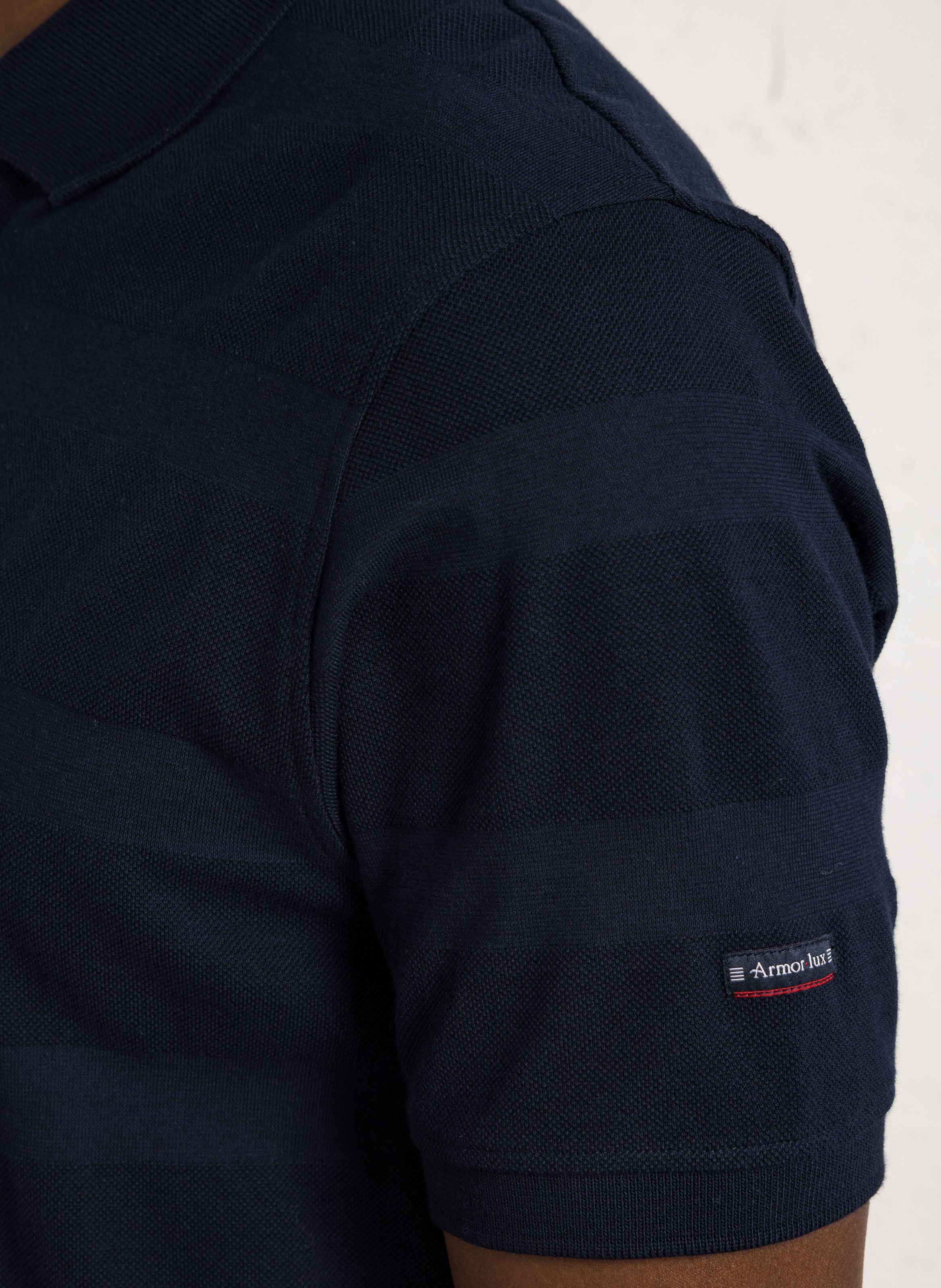 Polo manches courtes en coton ARMOR LUX Bleu